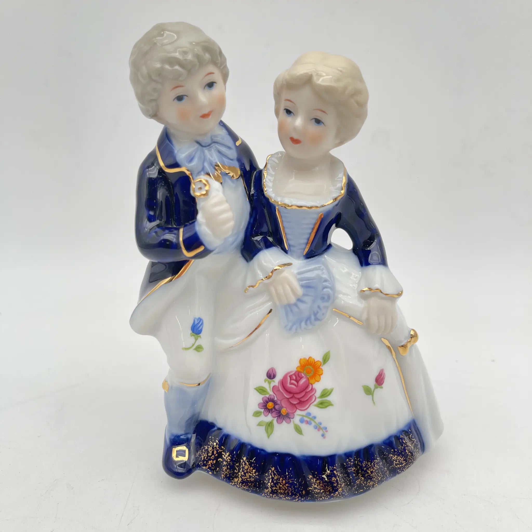 C-O-D-A-I FIGURINE (コーダイ・フィギュリン) / オルゴール / European Blue Romance (ヨーロピアン・ブルー・ロマンス) / 1970-80s / 磁器 / 日本 / 魅惑のワルツ, 箱付 / [リユース]