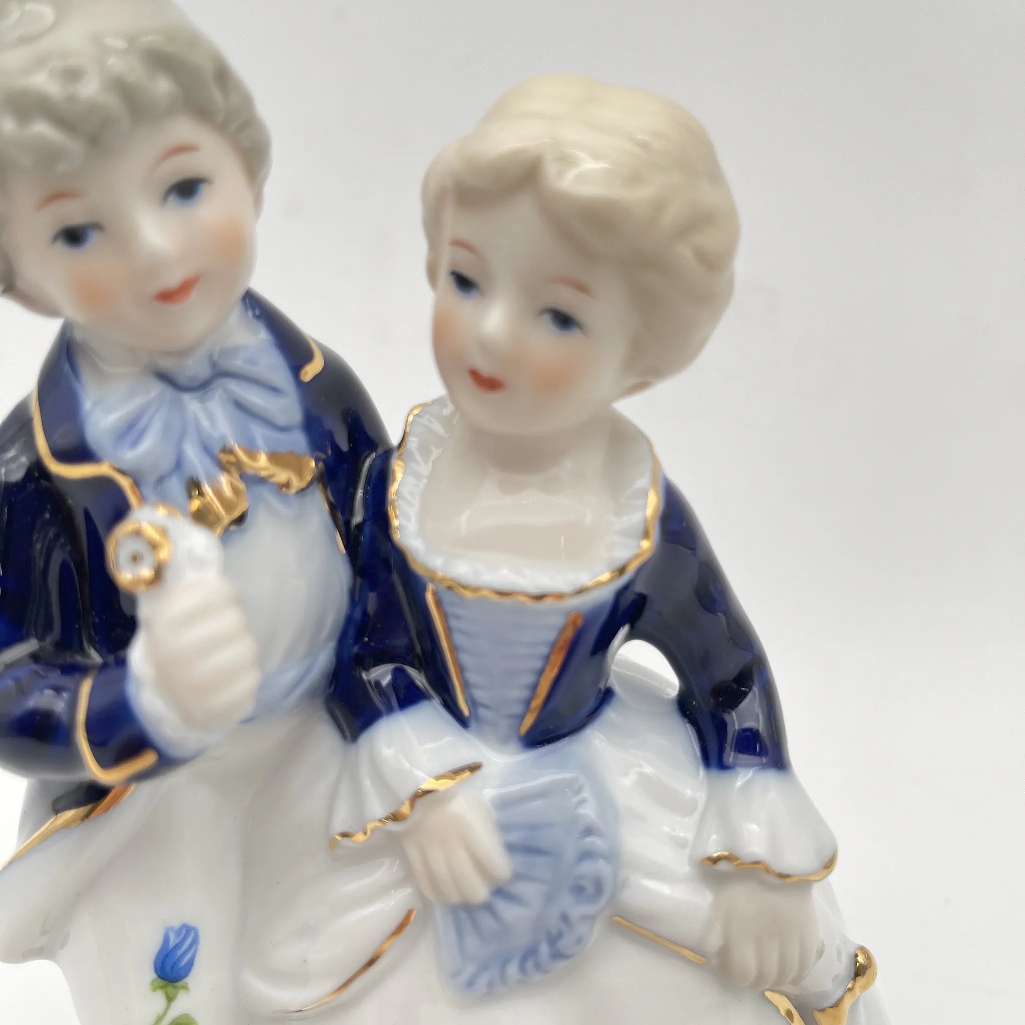 C-O-D-A-I FIGURINE (コーダイ・フィギュリン) / オルゴール / European Blue Romance (ヨーロピアン・ブルー・ロマンス) / 1970-80s / 磁器 / 日本 / 魅惑のワルツ, 箱付 / [リユース]