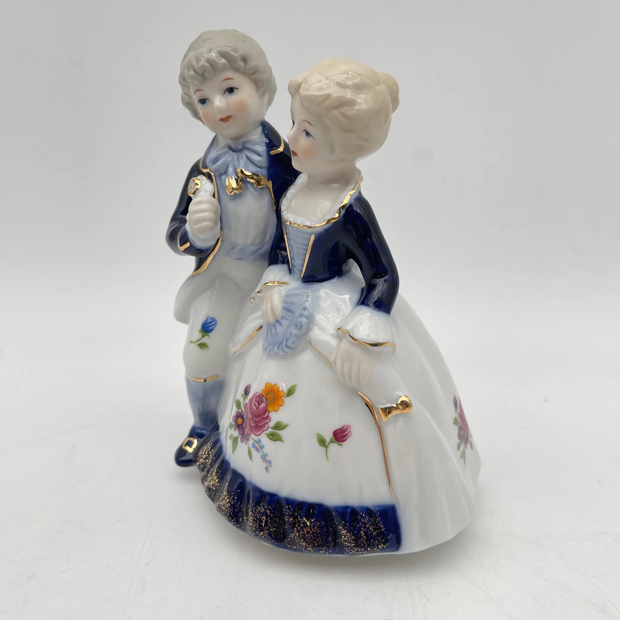 C-O-D-A-I FIGURINE (コーダイ・フィギュリン) / オルゴール / European Blue Romance (ヨーロピアン・ブルー・ロマンス) / 1970-80s / 磁器 / 日本 / 魅惑のワルツ, 箱付 / [リユース]