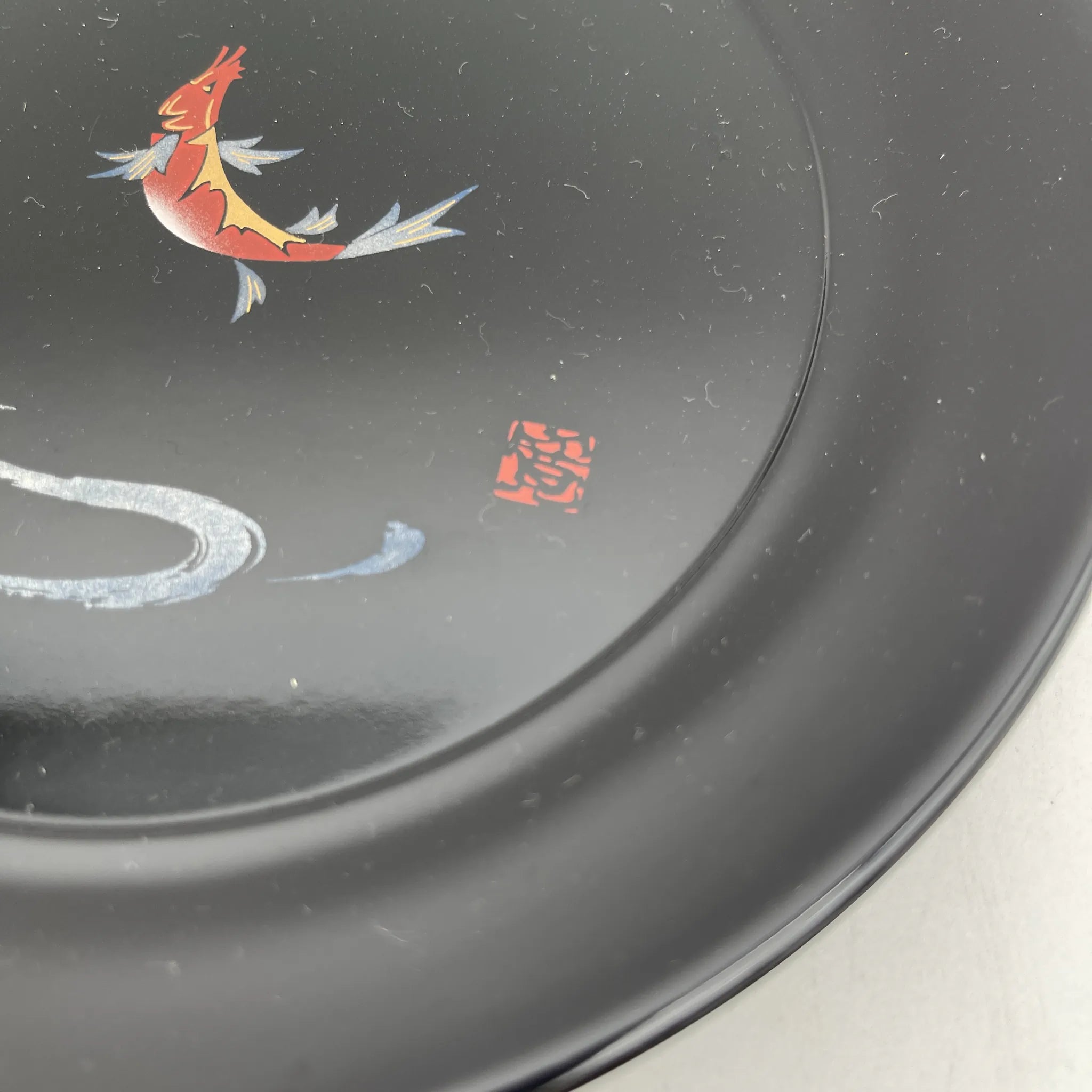 山本寛斎 / 銘々皿 / 1980-90s / 漆器 / 日本 / 飛跳鯉, 箱付 / [リユース]