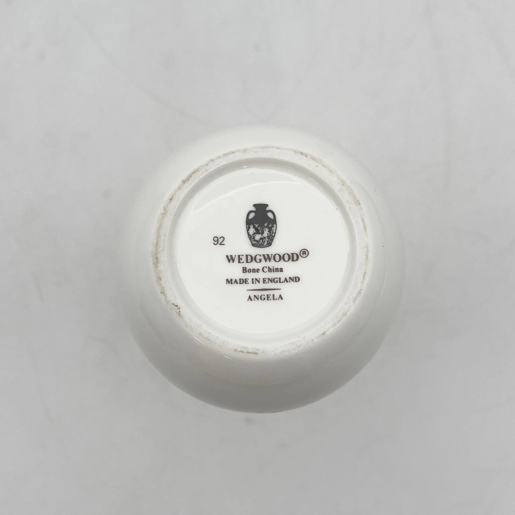 Wedgwood /花瓶/ ANGELA /瓷器/英国/花卉图案，一朵花，滴形，洛可可风格，古董风格，西洋陶瓷/ [复古]
