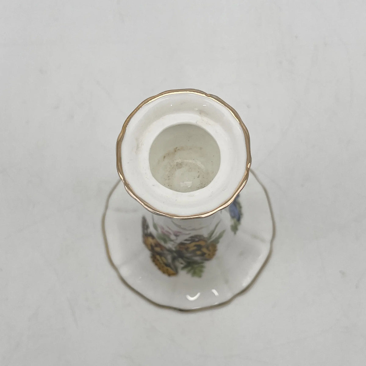 Royal Worcester /蜡烛架/ BUTTERFLIES /瓷器/英国/ 金彩，浮雕，蝴蝶，洛可可风格，古董风格，西洋陶瓷/[复古]