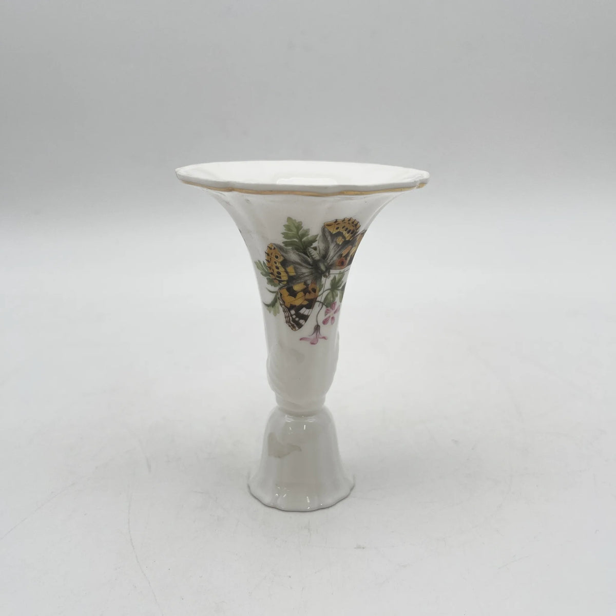 Royal Worcester /蜡烛架/ BUTTERFLIES /瓷器/英国/ 金彩，浮雕，蝴蝶，洛可可风格，古董风格，西洋陶瓷/[复古]
