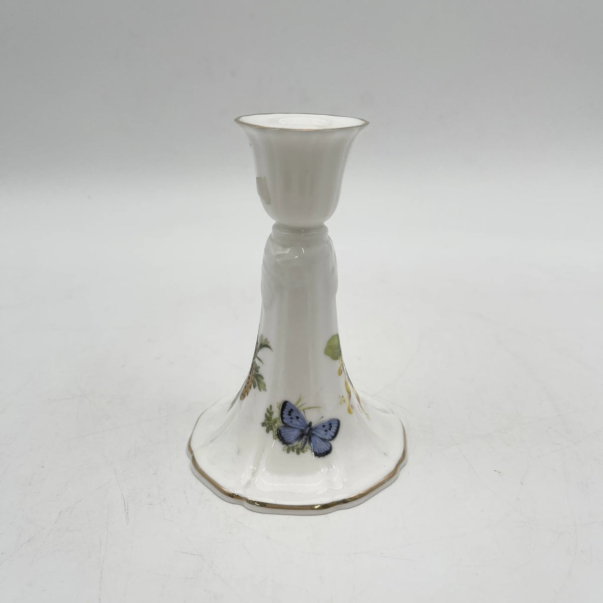 Royal Worcester /蜡烛架/ BUTTERFLIES /瓷器/英国/ 金彩，浮雕，蝴蝶，洛可可风格，古董风格，西洋陶瓷/[复古]