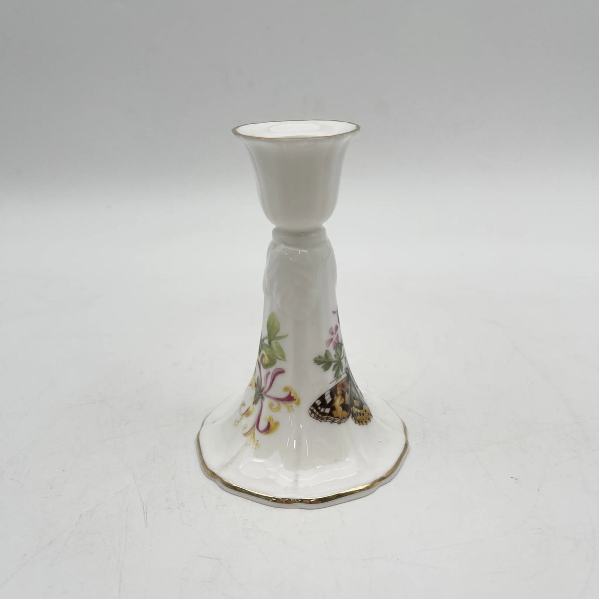 Royal Worcester /蜡烛架/ BUTTERFLIES /瓷器/英国/ 金彩，浮雕，蝴蝶，洛可可风格，古董风格，西洋陶瓷/[复古]