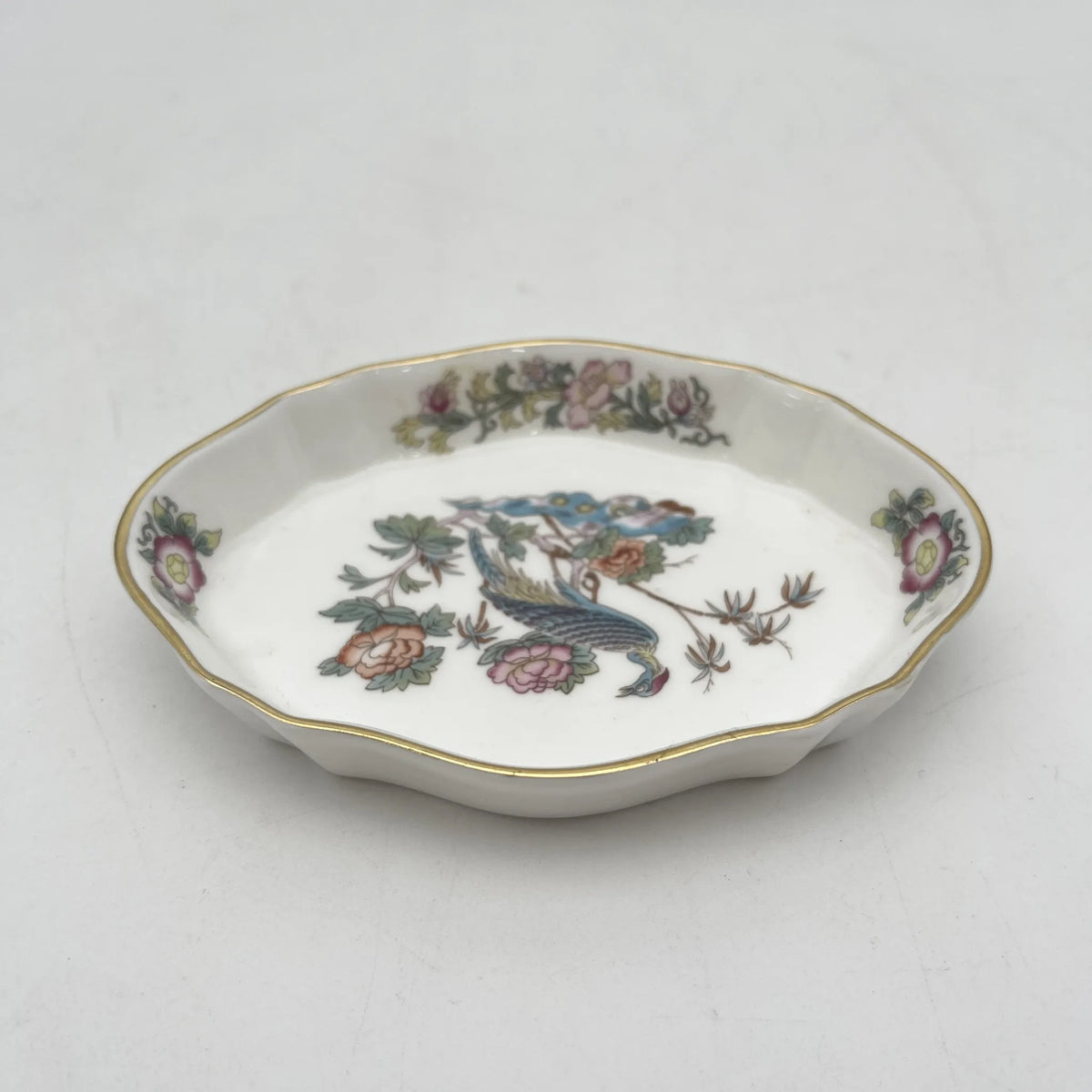 Wedgwood /小碟/ KUTANI CRANE /瓷器/英国/金彩，花鸟图，洛可可风格，古董风格，西洋陶瓷器/ [复古]