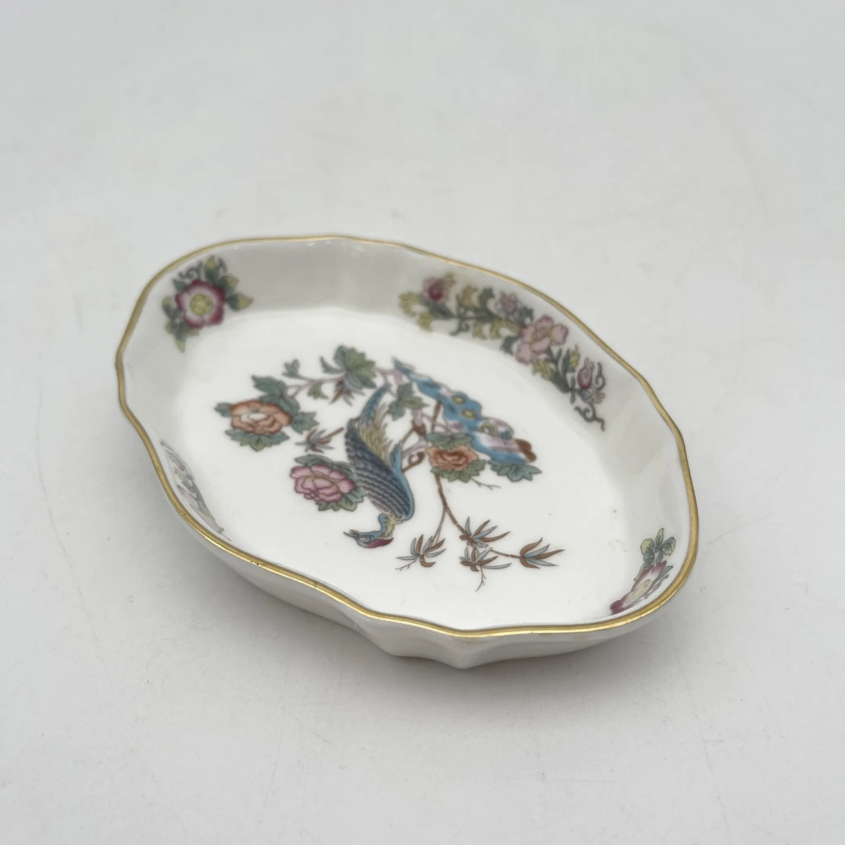 Wedgwood /小碟/ KUTANI CRANE /瓷器/英国/金彩，花鸟图，洛可可风格，古董风格，西洋陶瓷器/ [复古]