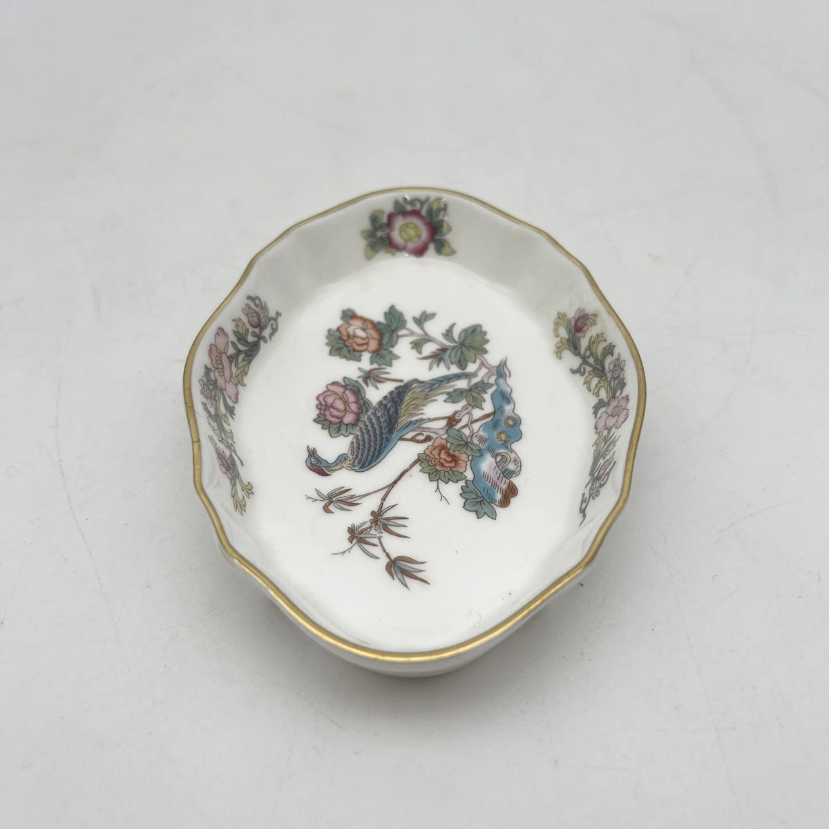 Wedgwood /小碟/ KUTANI CRANE /瓷器/英国/金彩，花鸟图，洛可可风格，古董风格，西洋陶瓷器/ [复古]