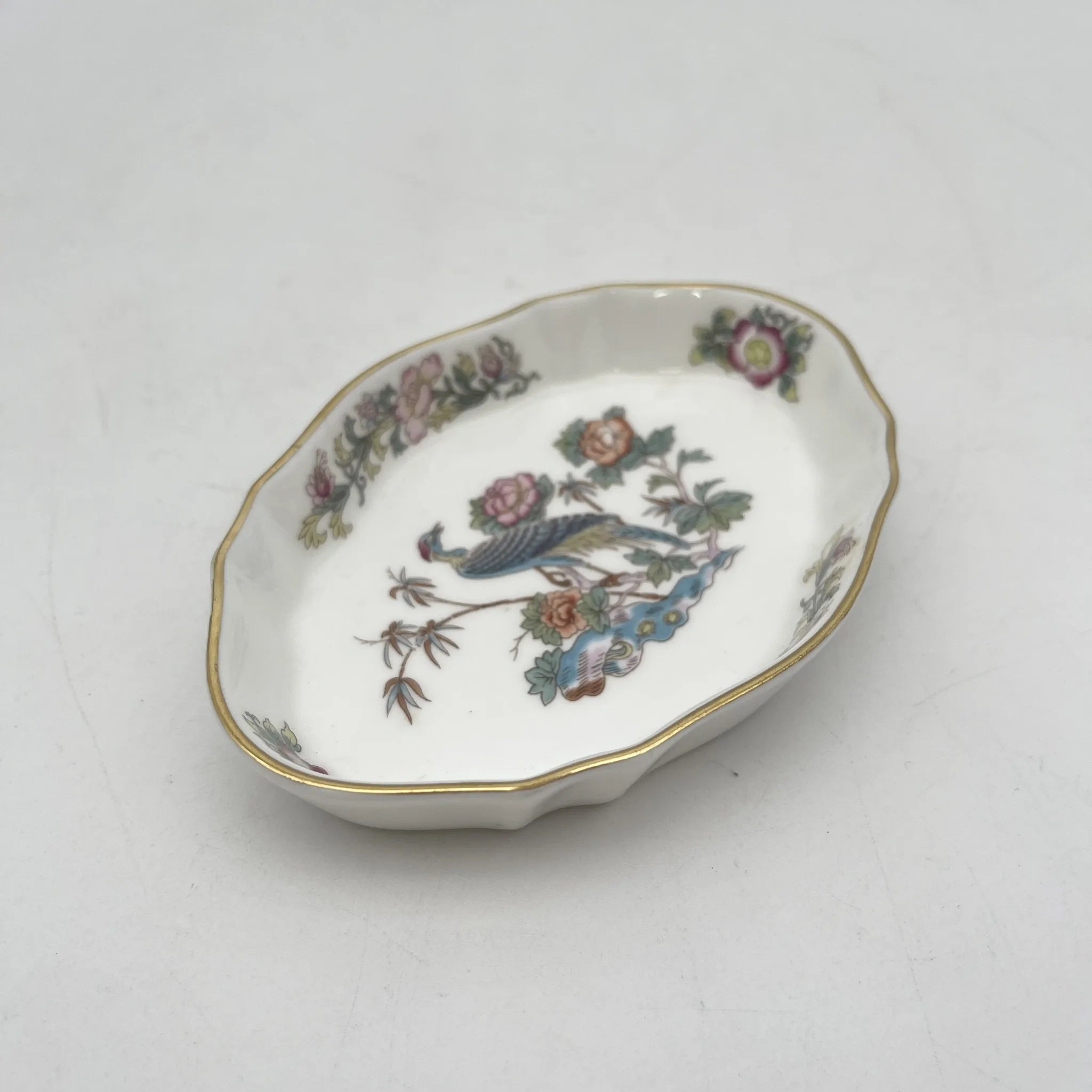 Wedgwood /小碟/ KUTANI CRANE /瓷器/英国/金彩，花鸟图，洛可可风格，古董风格，西洋陶瓷器/ [复古]