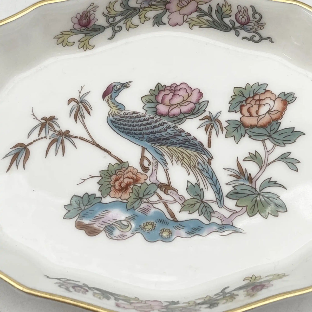 Wedgwood /小碟/ KUTANI CRANE /瓷器/英国/金彩，花鸟图，洛可可风格，古董风格，西洋陶瓷器/ [复古]
