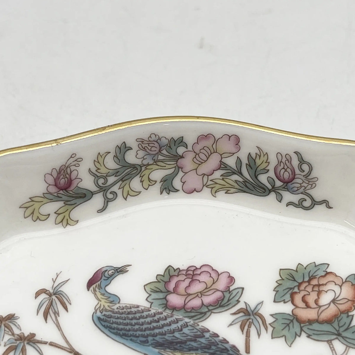 Wedgwood /小碟/ KUTANI CRANE /瓷器/英国/金彩，花鸟图，洛可可风格，古董风格，西洋陶瓷器/ [复古]