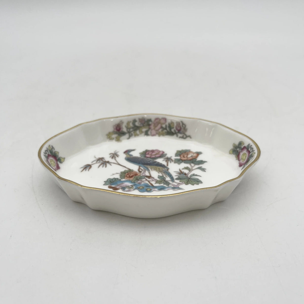 Wedgwood /小碟/ KUTANI CRANE /瓷器/英国/金彩，花鸟图，洛可可风格，古董风格，西洋陶瓷器/ [复古]
