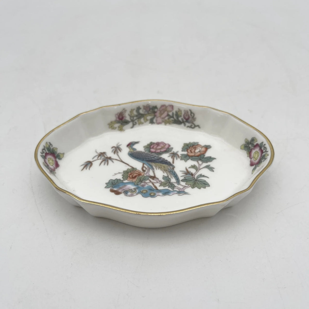 Wedgwood /小碟/ KUTANI CRANE /瓷器/英国/金彩，花鸟图，洛可可风格，古董风格，西洋陶瓷器/ [复古]