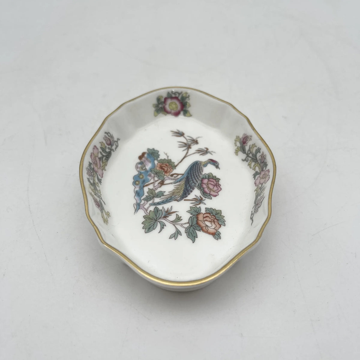 Wedgwood /小碟/ KUTANI CRANE /瓷器/英国/金彩，花鸟图，洛可可风格，古董风格，西洋陶瓷器/ [复古]