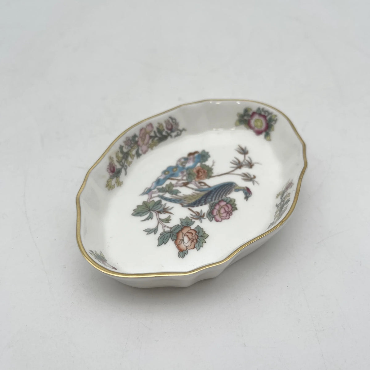 Wedgwood /小碟/ KUTANI CRANE /瓷器/英国/金彩，花鸟图，洛可可风格，古董风格，西洋陶瓷器/ [复古]