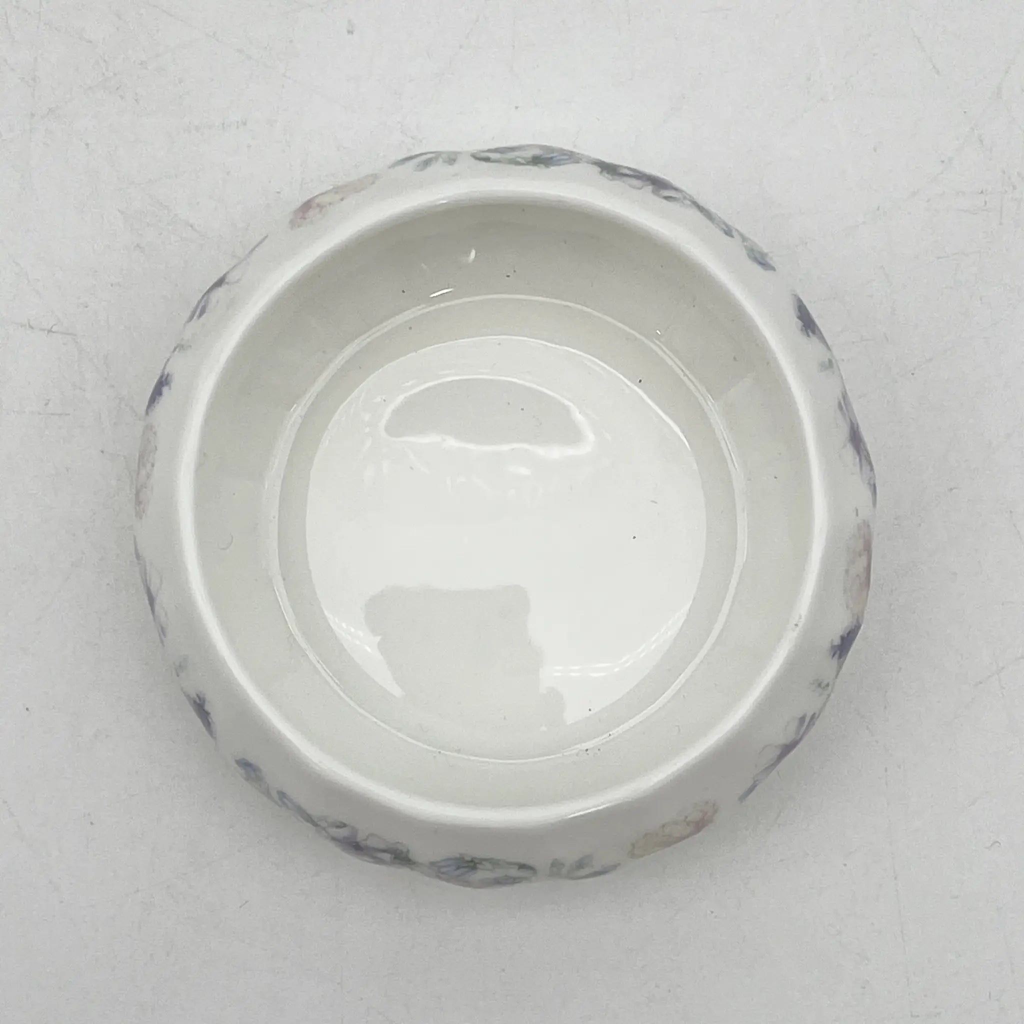Wedgwood /小盒/ Angela / 1980s /骨骼中国/英国/ 带盖，贝壳形，螺旋形，洛可可风格，古董风格，西洋陶瓷/[复古]