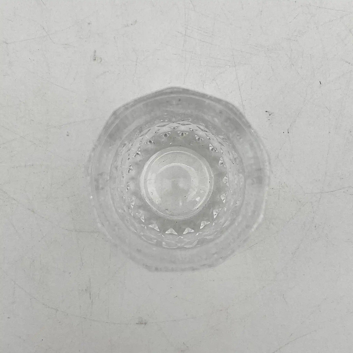 小玻璃杯2p /玻璃/钻石切割，格子切割，2件套，酒器，玻璃杯，复古/[复古]