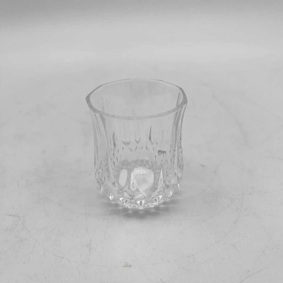 小玻璃杯2p /玻璃/钻石切割，格子切割，2件套，酒器，玻璃杯，复古/[复古]