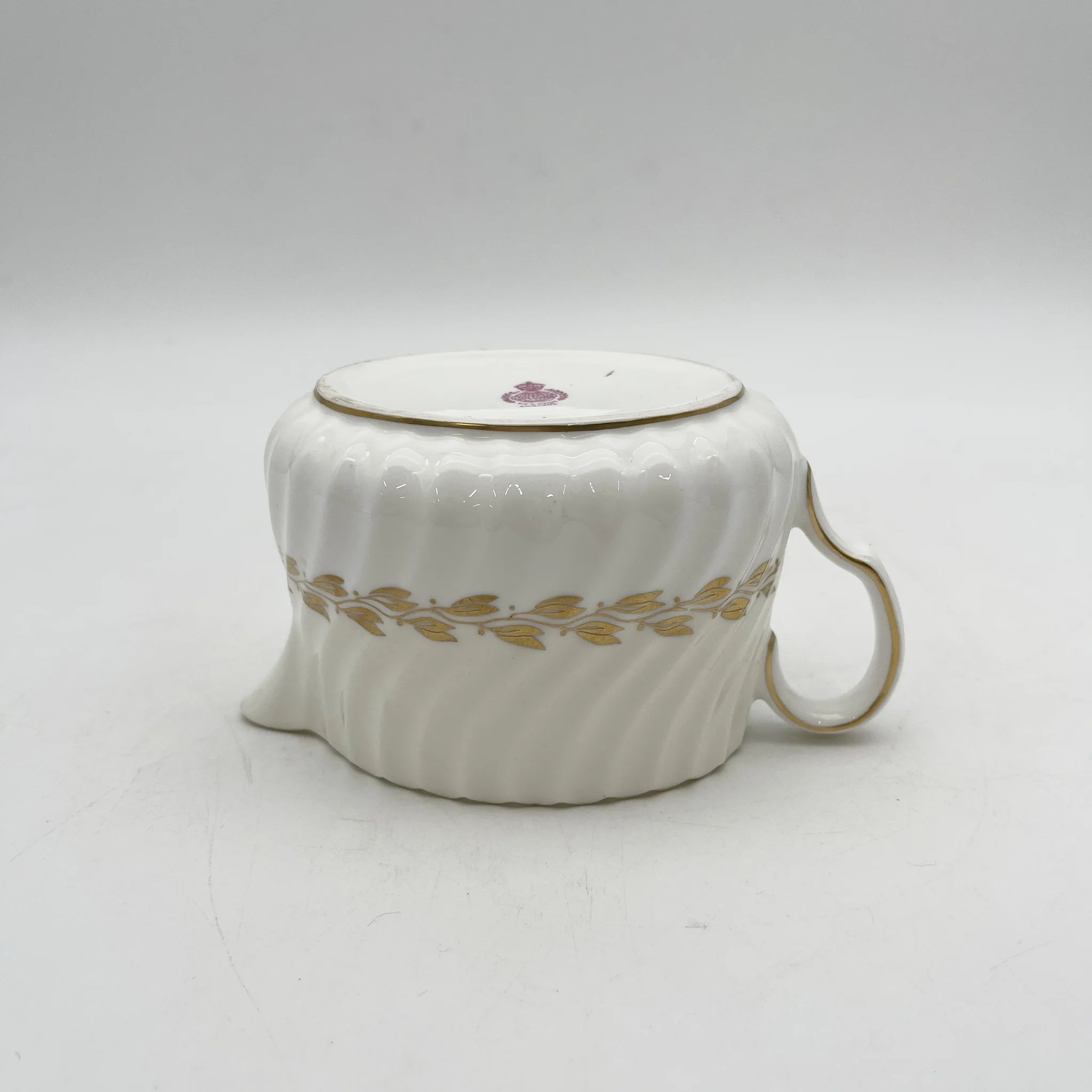MINTON（ミントン） / クリーマー / 1900s- / 磁器 / イギリス / スワールフルーテッド,金彩月桂樹,ゴールドトリム / [アンティーク]