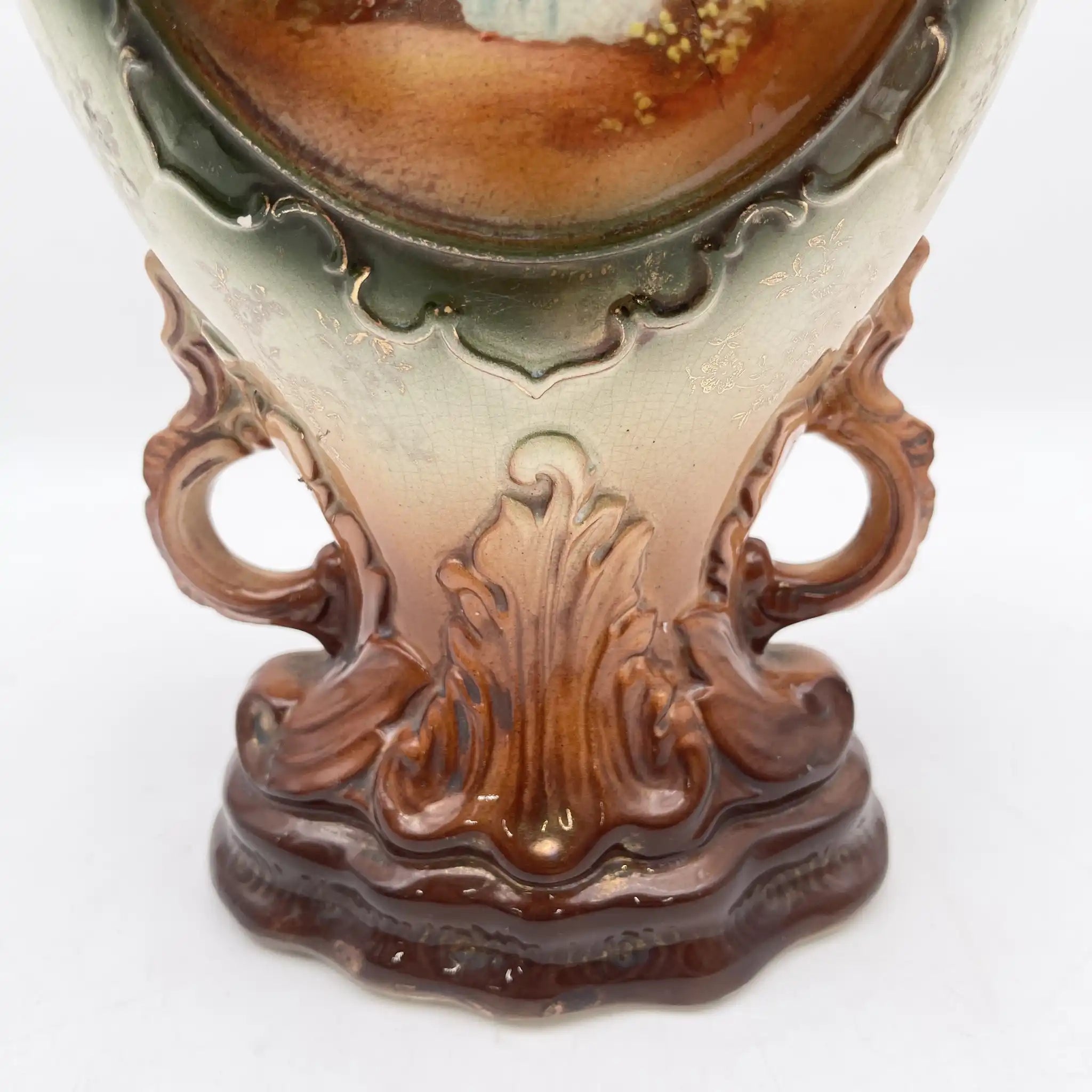 飾り壺 / 1920s- / 磁器 / アカンサス彫刻,フラゴナール様式,宮廷画家風, / [アンティーク]