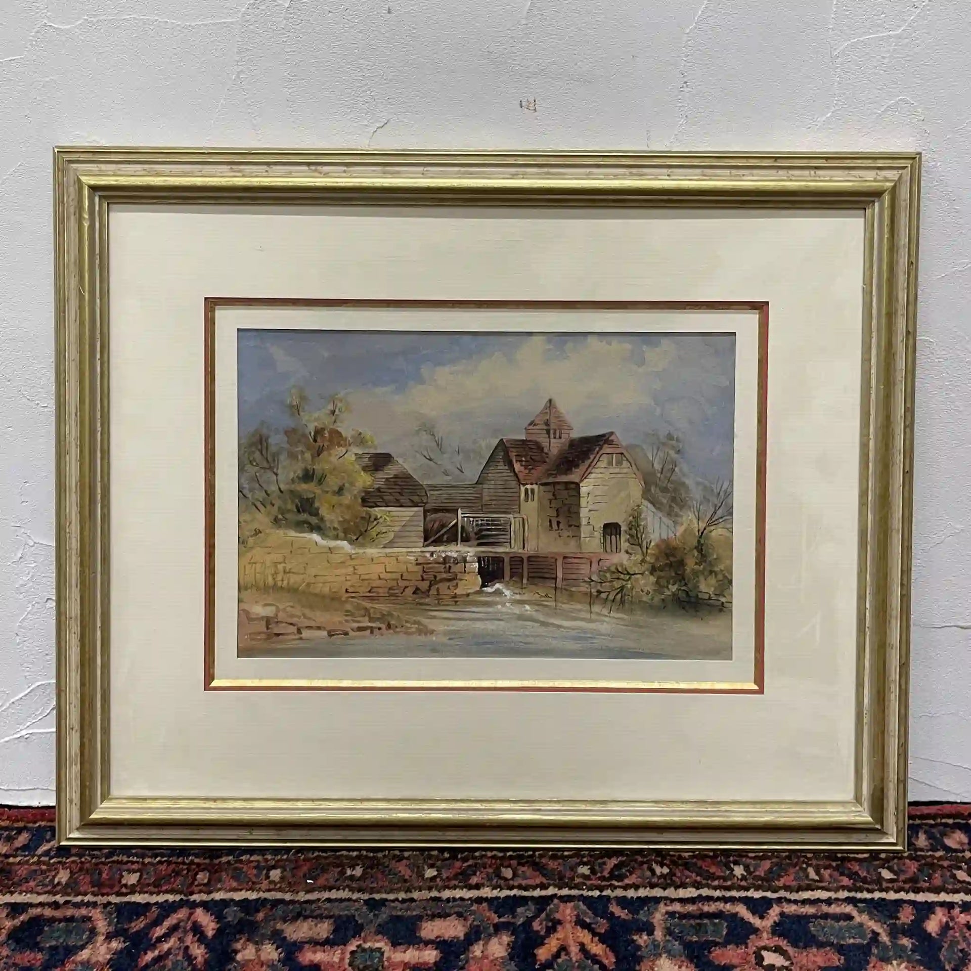 絵画 / 2000s- / 紙 / イギリス / 水彩画,風景画,ゴールドフレーム