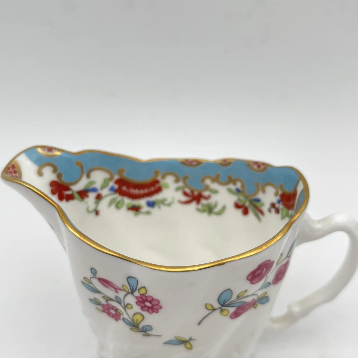 Royal Worcester /牛奶瓶/ Historic Jug Collection / Chelsea Ewer / 1970 - 1980年代左右 / Fine Bone China /英国/牛奶水壶，牛奶壶，奶精，金彩，东方风格，精致中国，收藏品，室内/[复古]