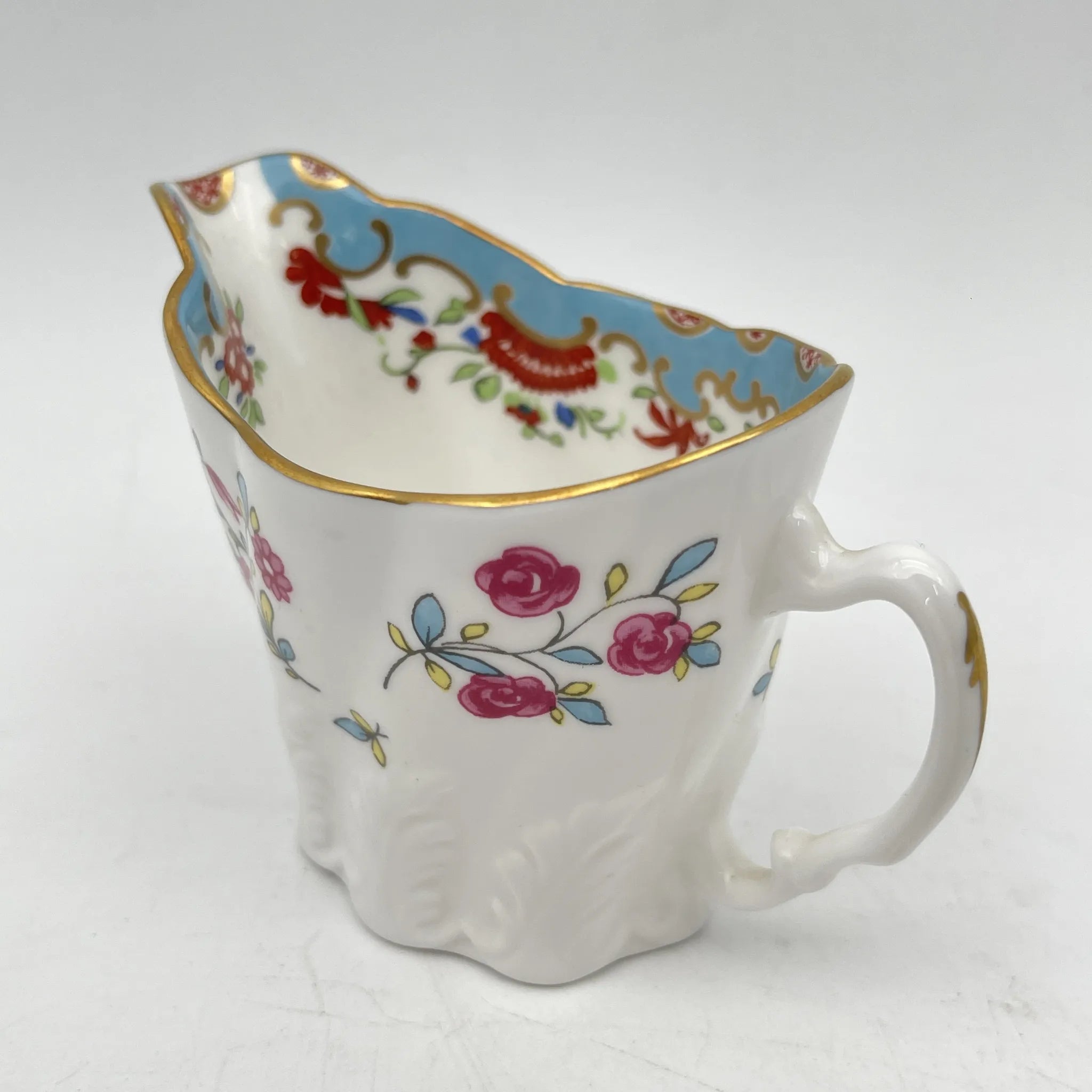 Royal Worcester /牛奶瓶/ Historic Jug Collection / Chelsea Ewer / 1970 - 1980年代左右 / Fine Bone China /英国/牛奶水壶，牛奶壶，奶精，金彩，东方风格，精致中国，收藏品，室内/[复古]