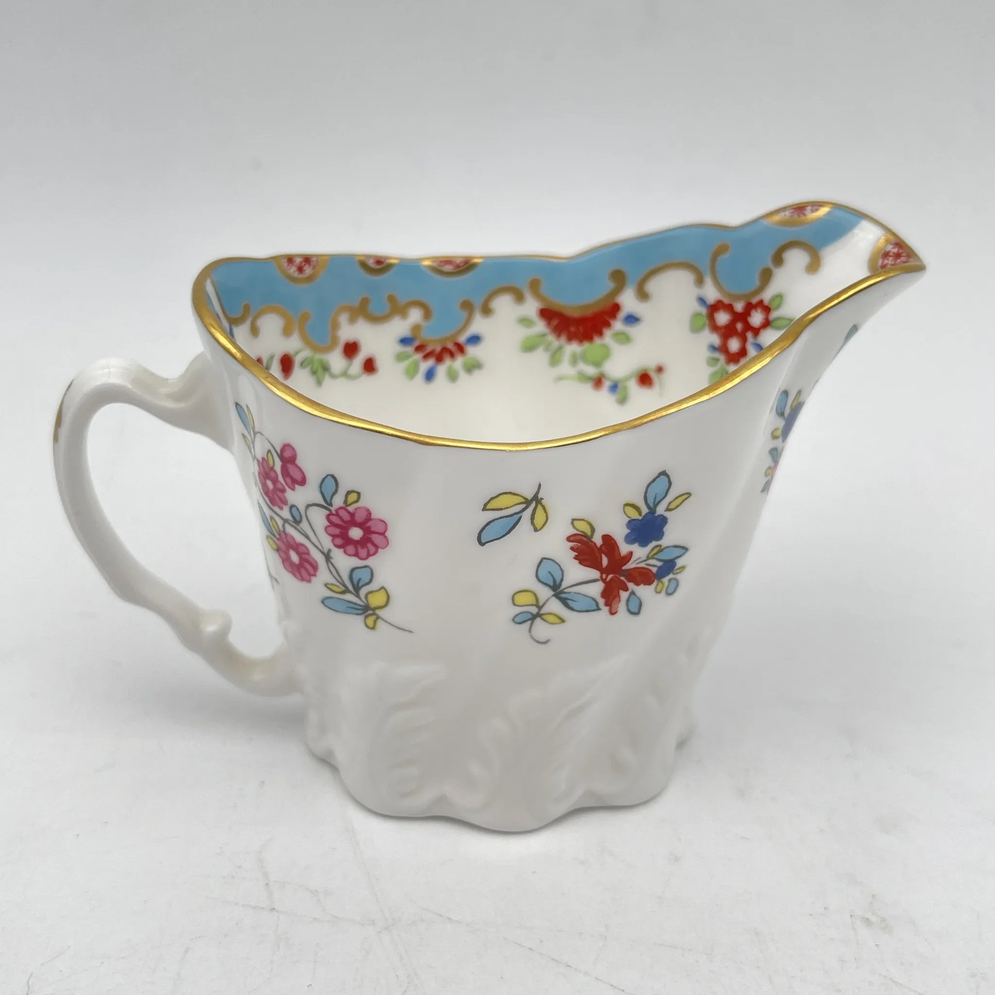 Royal Worcester /牛奶瓶/ Historic Jug Collection / Chelsea Ewer / 1970 - 1980年代左右 / Fine Bone China /英国/牛奶水壶，牛奶壶，奶精，金彩，东方风格，精致中国，收藏品，室内/[复古]