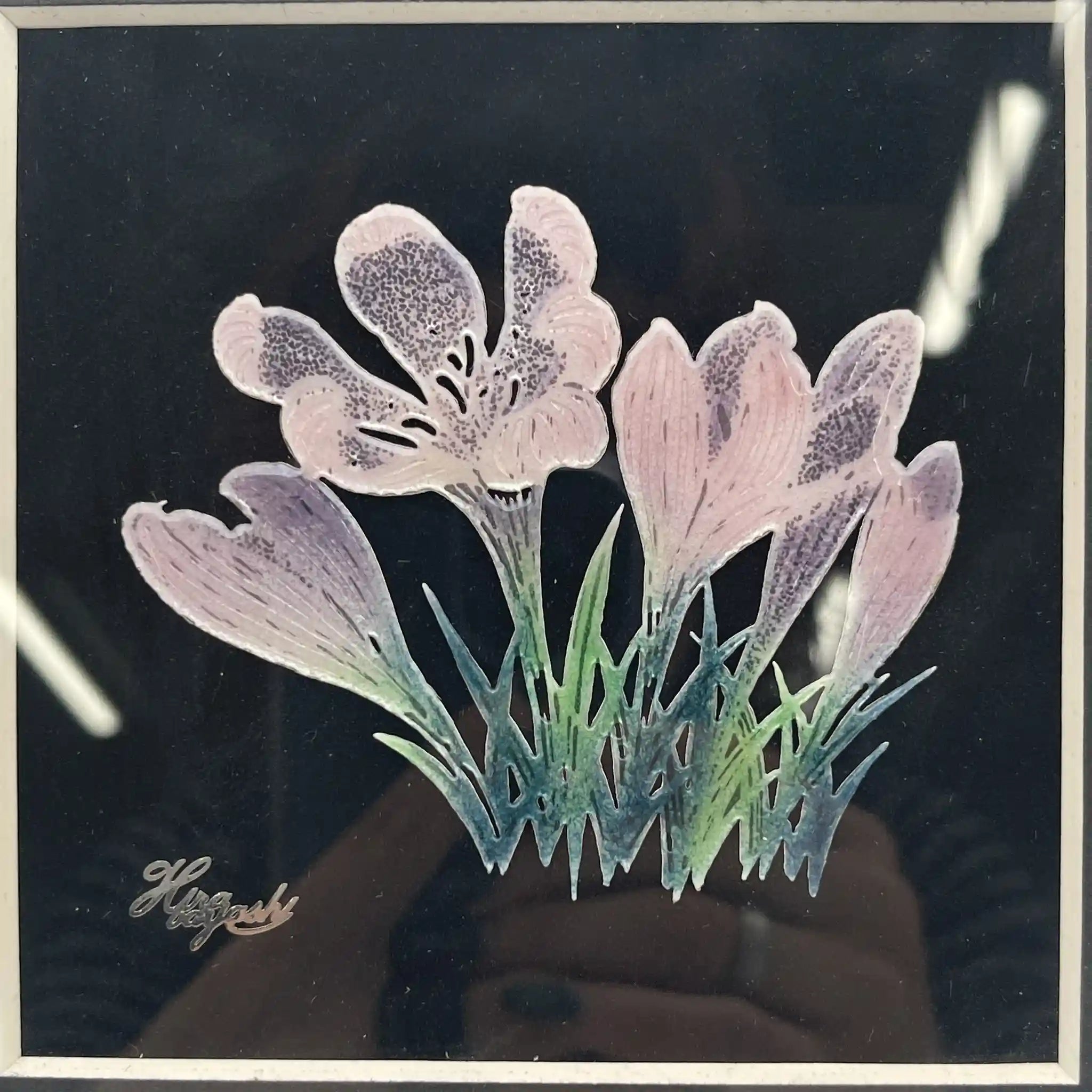 VERRE DECO（ヴェールデコ） / ウォールデコ / ガラス / 日本 / 七宝焼き,ガラスアート,サイン入り / [リユース]