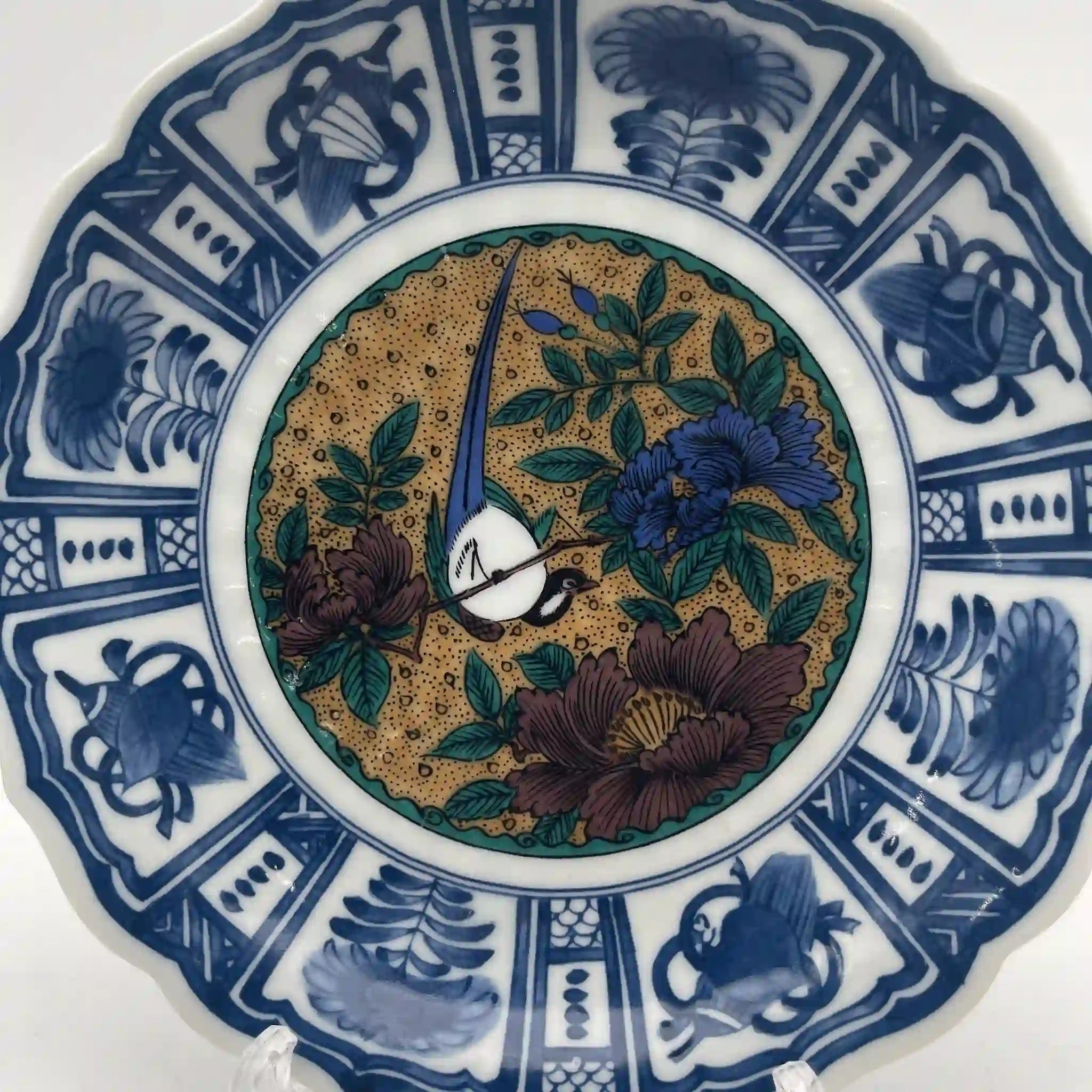 中国古美術　明時代　素三彩　龍図鳳凰図　飾皿　縁起　古玩　骨董　古美術品 中国美術 乾隆年製 龍 鳳凰 皿 直径29cm KN 公式通販