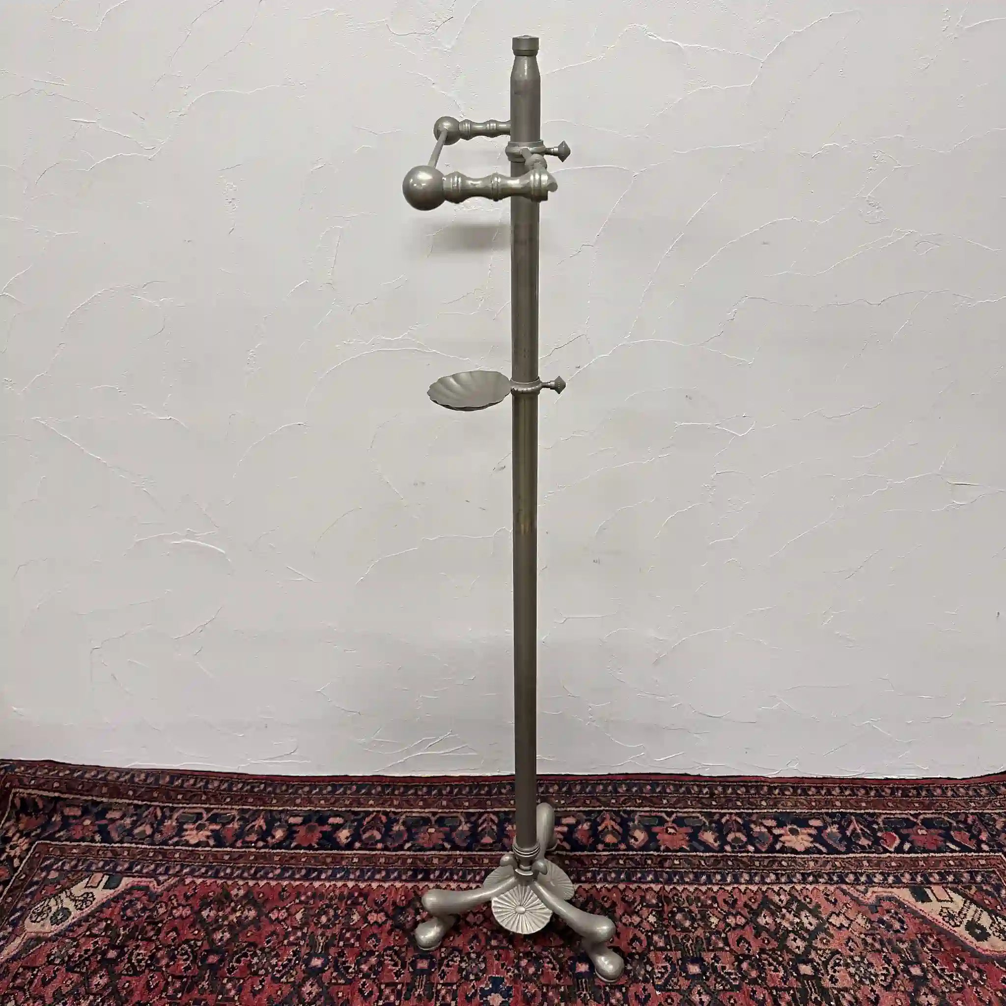 タオルスタンド / クラシックアイアンタオルラック / 20世紀中期 / アイアン / フリースタンディング,アクセサリートレイ付き,シャビーシック / [アンティーク]