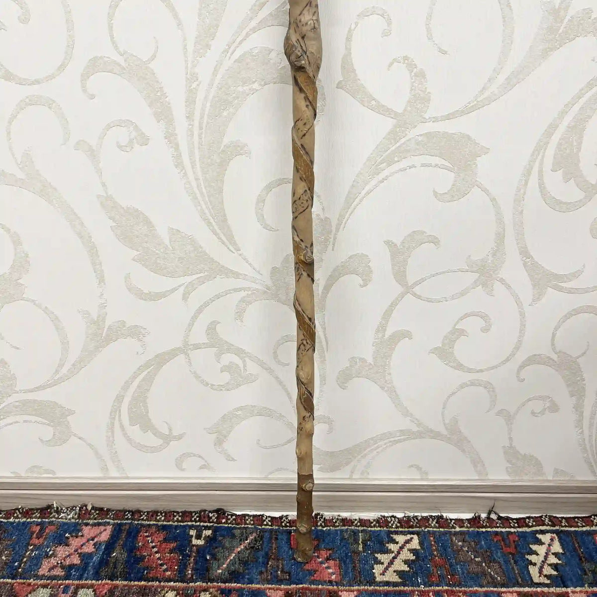Cane / 1950s-1970s / Natural wood / Cane, walking stick, handmade, folk art / [Vintage]