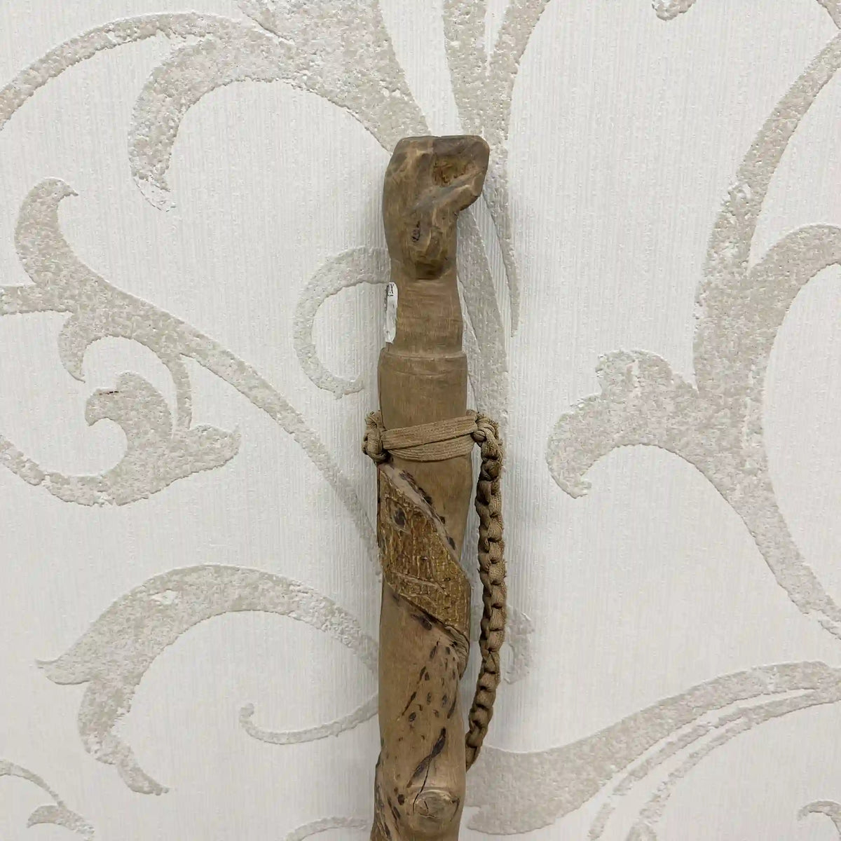 Cane / 1950s-1970s / Natural wood / Cane, walking stick, handmade, folk art / [Vintage]