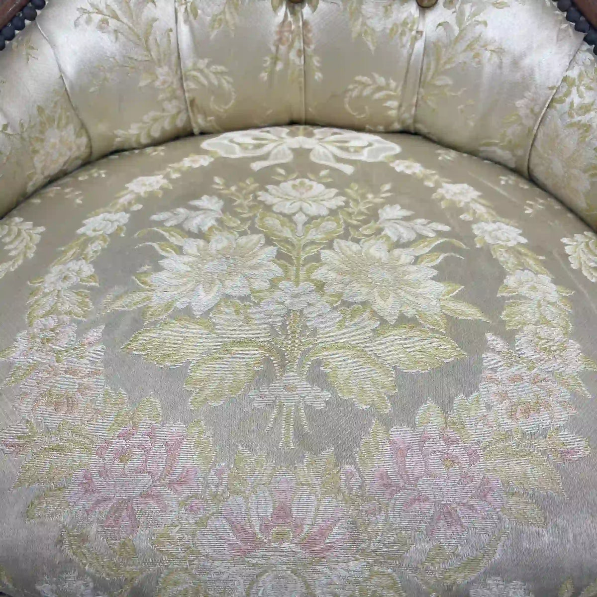 Armchair (dining chair) / Louis XV style / 1990-2000s / France / Salon chair, lounge chair, French antique, cat legs, antique style, rococo style / [Vintage]