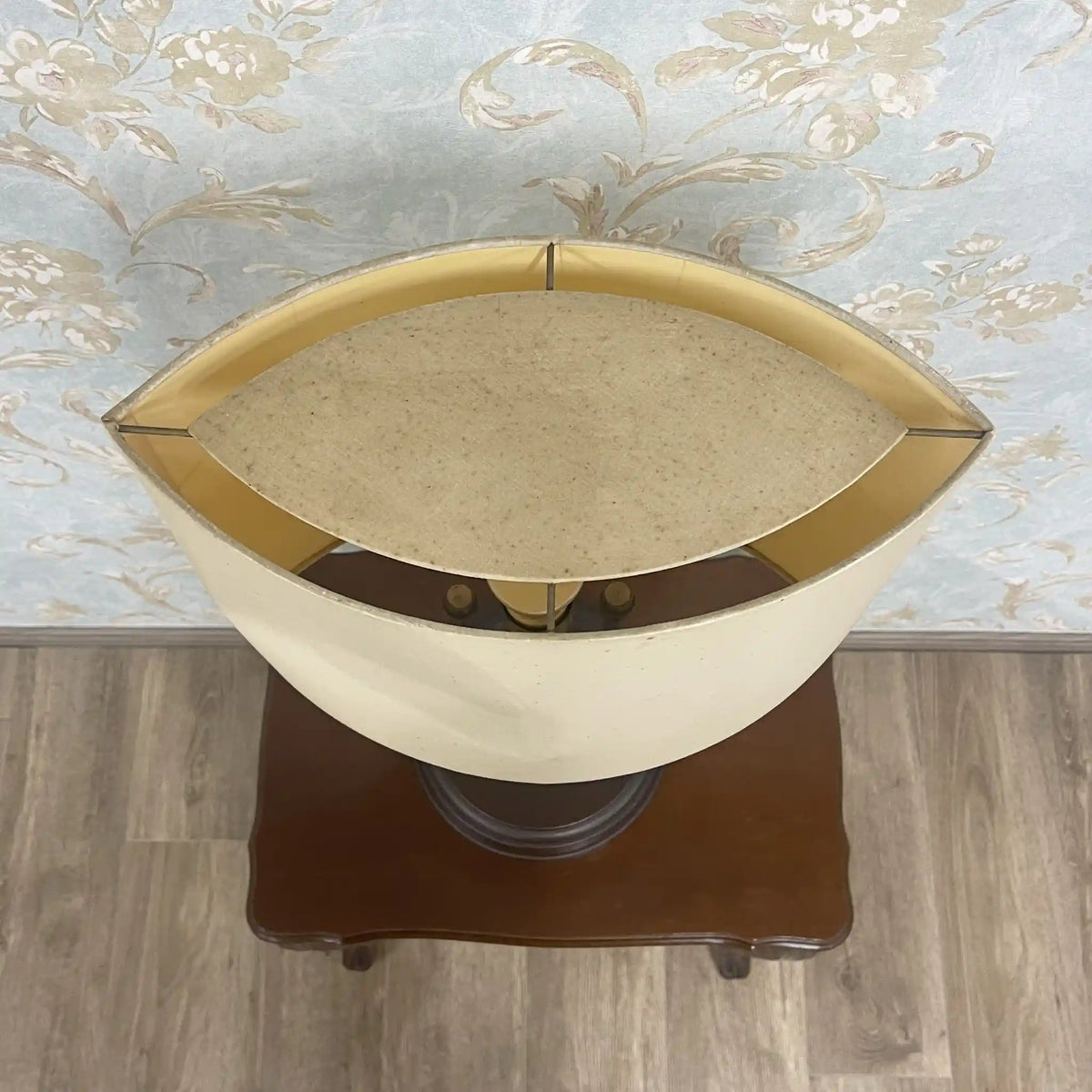 MAXRAY /台灯/ 1990s以后/木/船形，布帘，扩散器，中世纪风格，旧电风格标记/[复古]