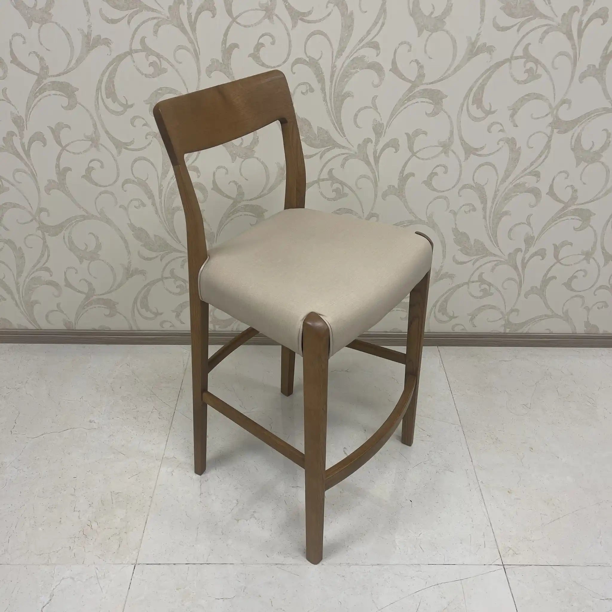 Karimoku Furniture / Counter Chair / CD22 Model / Oak wood / Japan / Counter stool, high type, solid wood / [Used]