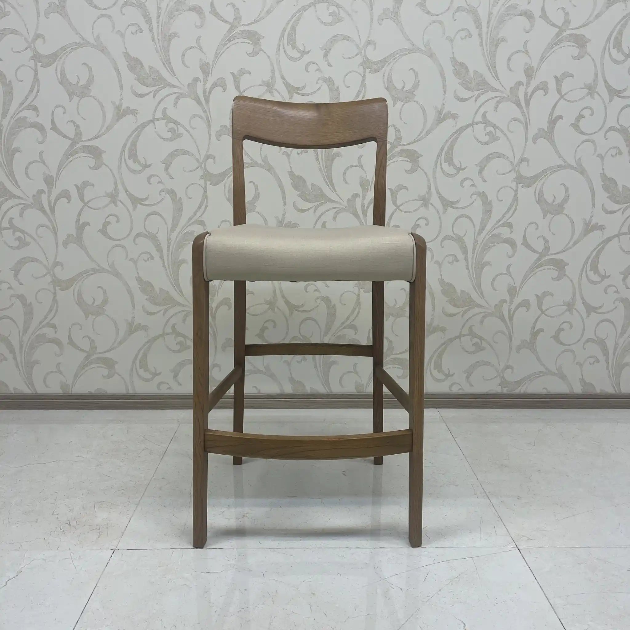 Karimoku Furniture / Counter Chair / CD22 Model / Oak wood / Japan / Counter stool, high type, solid wood / [Used]