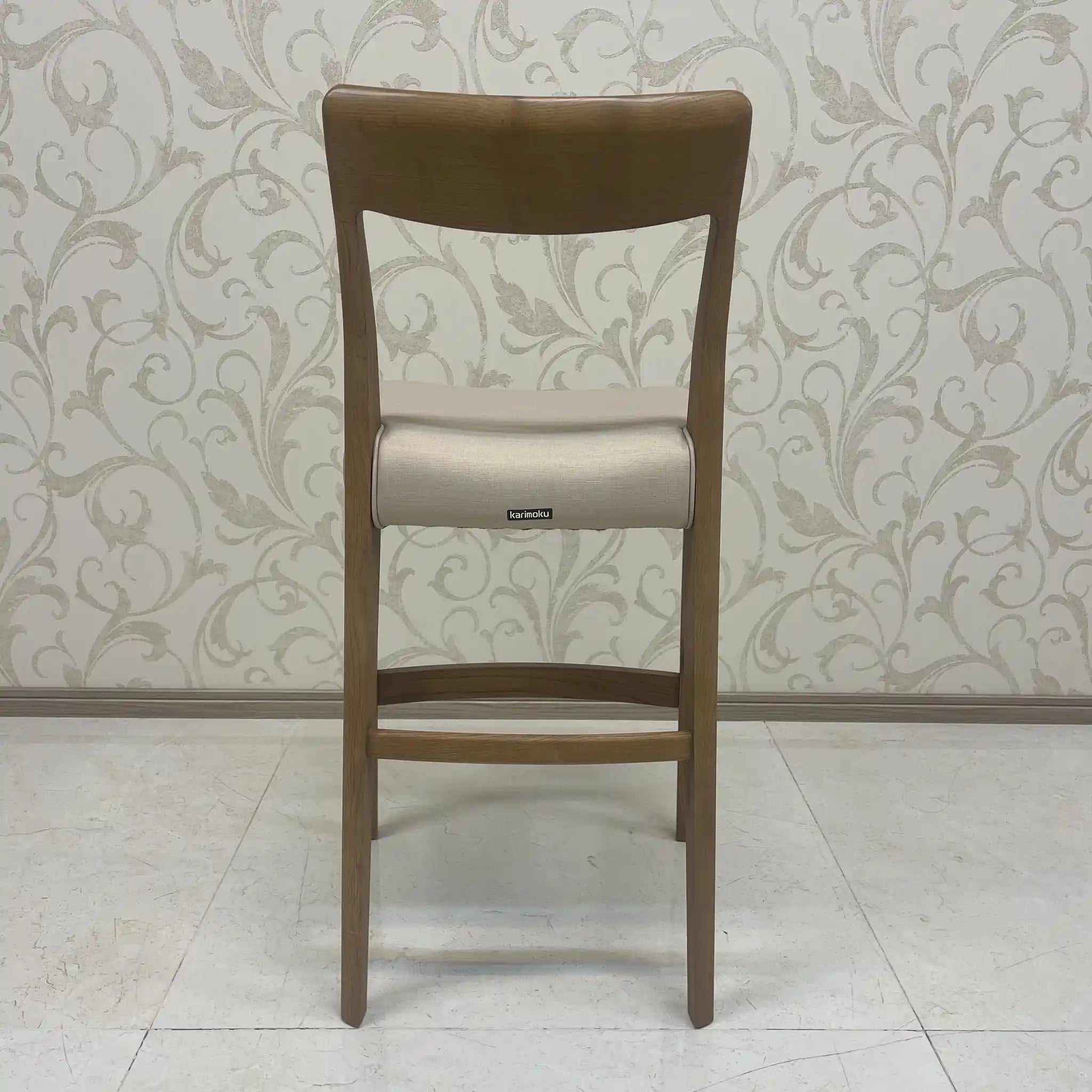 Karimoku Furniture / Counter Chair / CD22 Model / Oak wood / Japan / Counter stool, high type, solid wood / [Used]