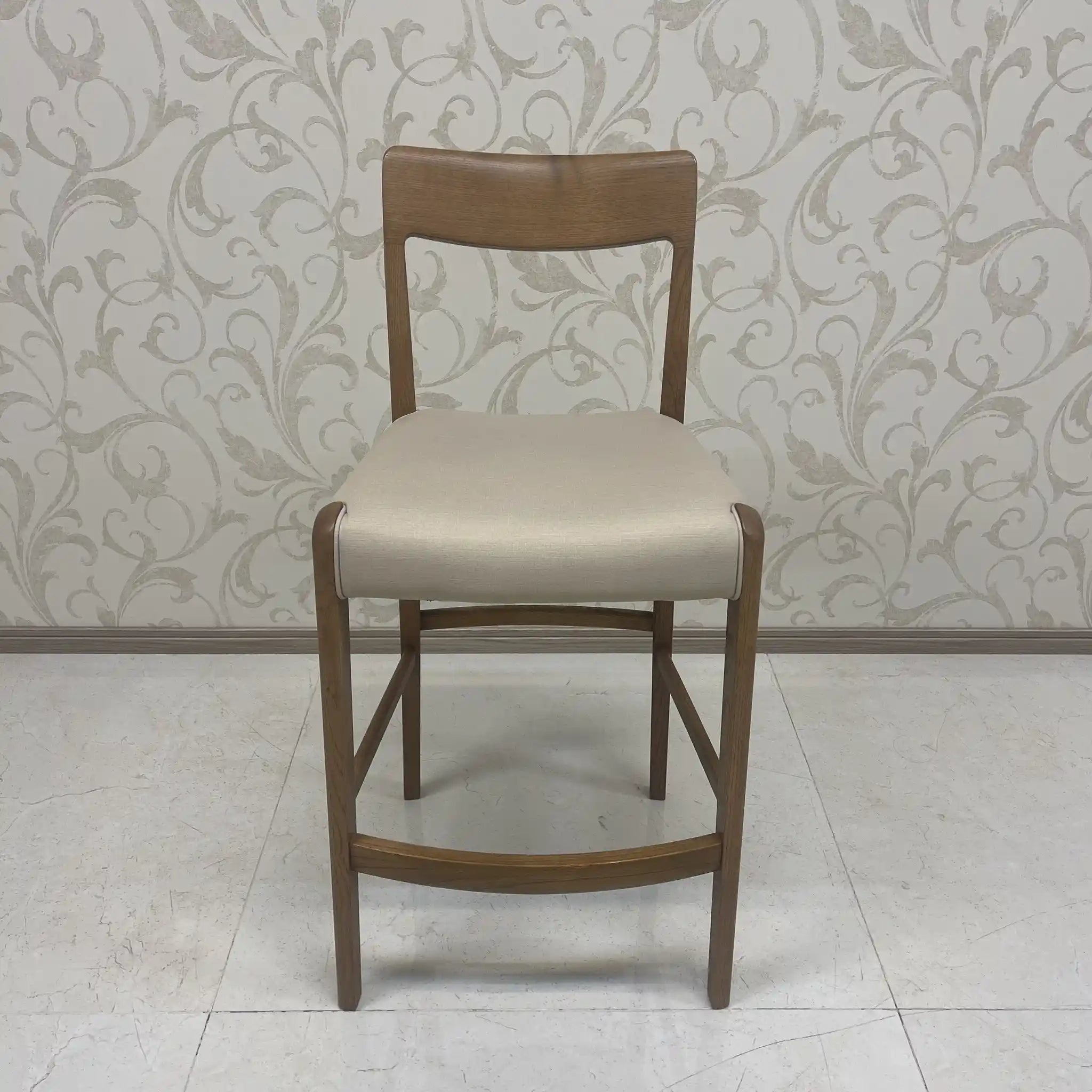 Karimoku Furniture / Counter Chair / CD22 Model / Oak wood / Japan / Counter stool, high type, solid wood / [Used]