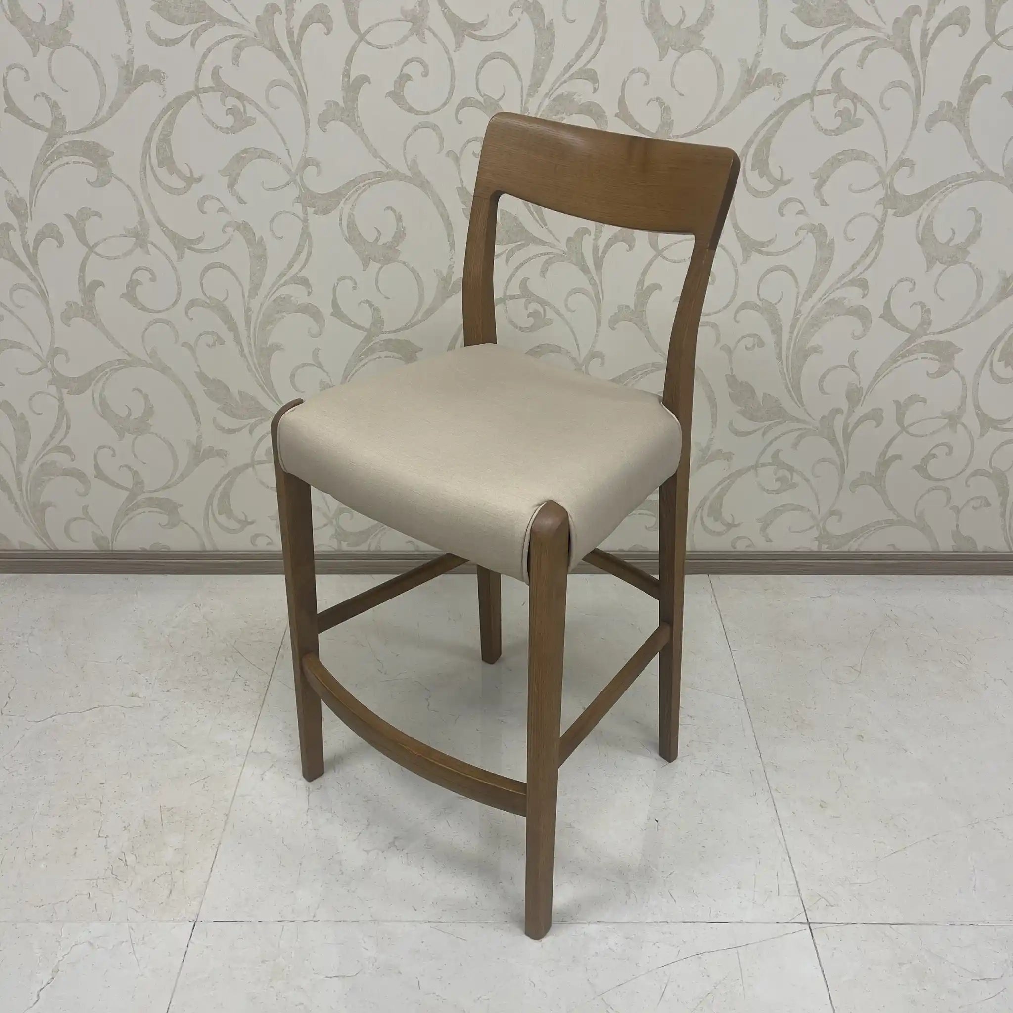 Karimoku Furniture / Counter Chair / CD22 Model / Oak wood / Japan / Counter stool, high type, solid wood / [Used]