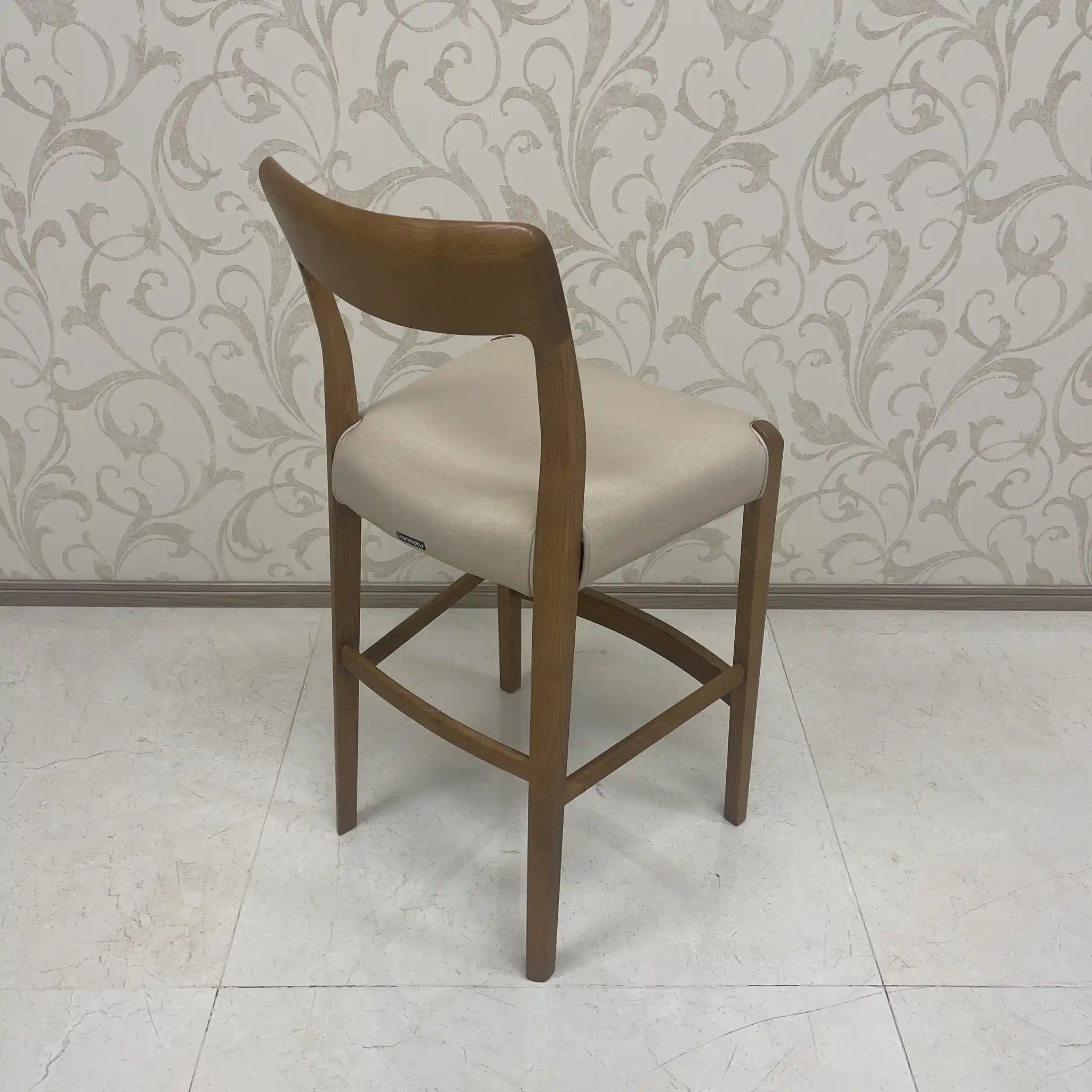 Karimoku Furniture / Counter Chair / CD22 Model / Oak wood / Japan / Counter stool, high type, solid wood / [Used]