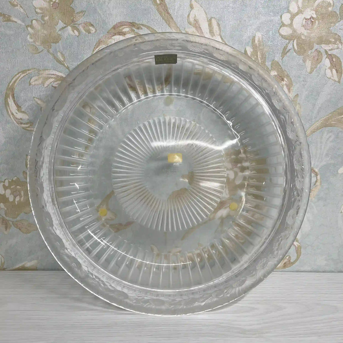 ラリック 孔雀文様 ガラス製 大皿 LALIQUE(ラリック) / ガラスボウル(大皿) / Marguerites(マルグリット