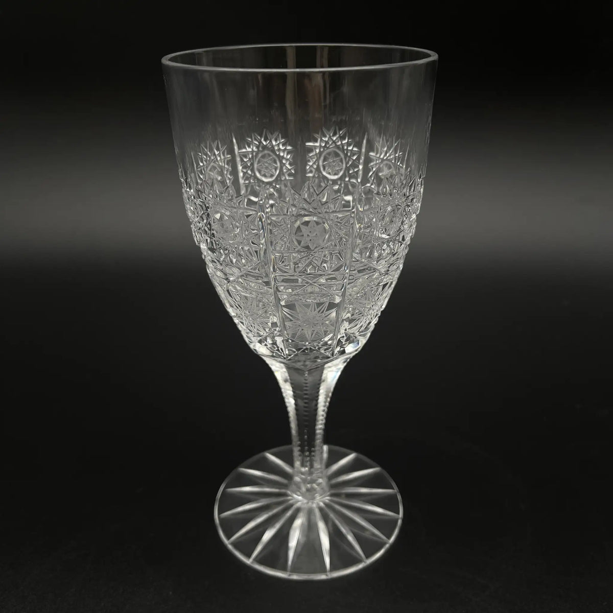 ラスカボヘミア（Laska Bohemiaglass） / ワイングラス(ボヘミアグラス) / 500PK / 20世紀後半 / クリスタルガラス / チェコ / ペアグラス,クリスタルガラス,チェコ製,高級食器,2客セット,切子グラス / [リユース]