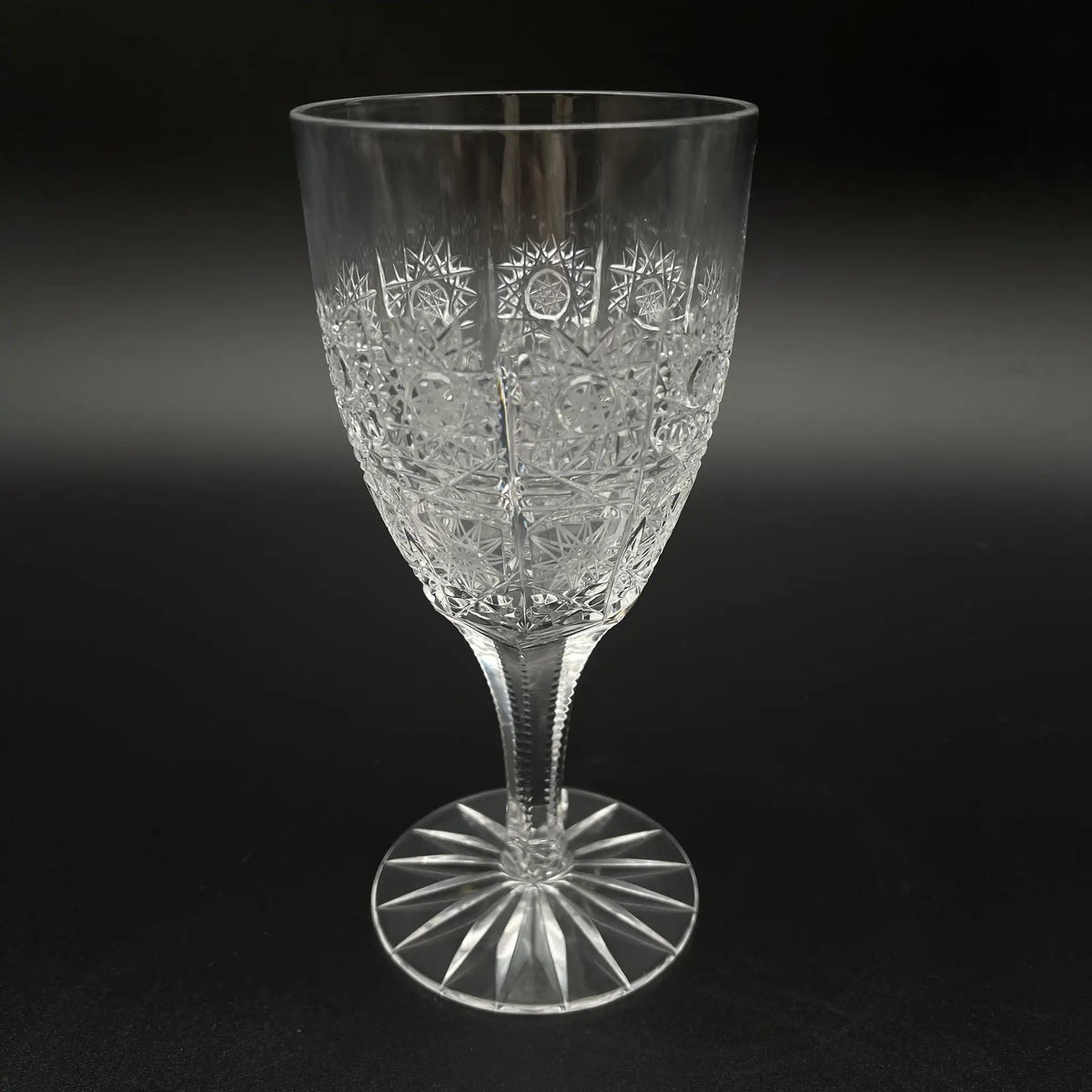 ラスカボヘミア（Laska Bohemiaglass） / ワイングラス(ボヘミアグラス) / 500PK / 20世紀後半 / クリスタルガラス / チェコ / ペアグラス,クリスタルガラス,チェコ製,高級食器,2客セット,切子グラス / [リユース]
