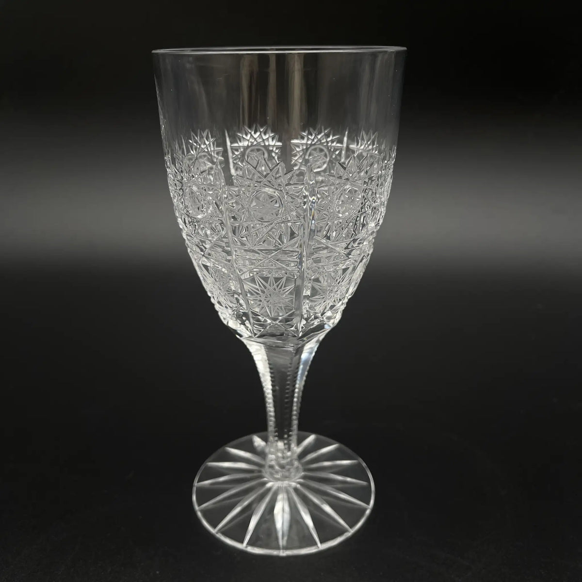 ラスカボヘミア（Laska Bohemiaglass） / ワイングラス(ボヘミアグラス) / 500PK / 20世紀後半 / クリスタルガラス / チェコ / ペアグラス,クリスタルガラス,チェコ製,高級食器,2客セット,切子グラス / [リユース]
