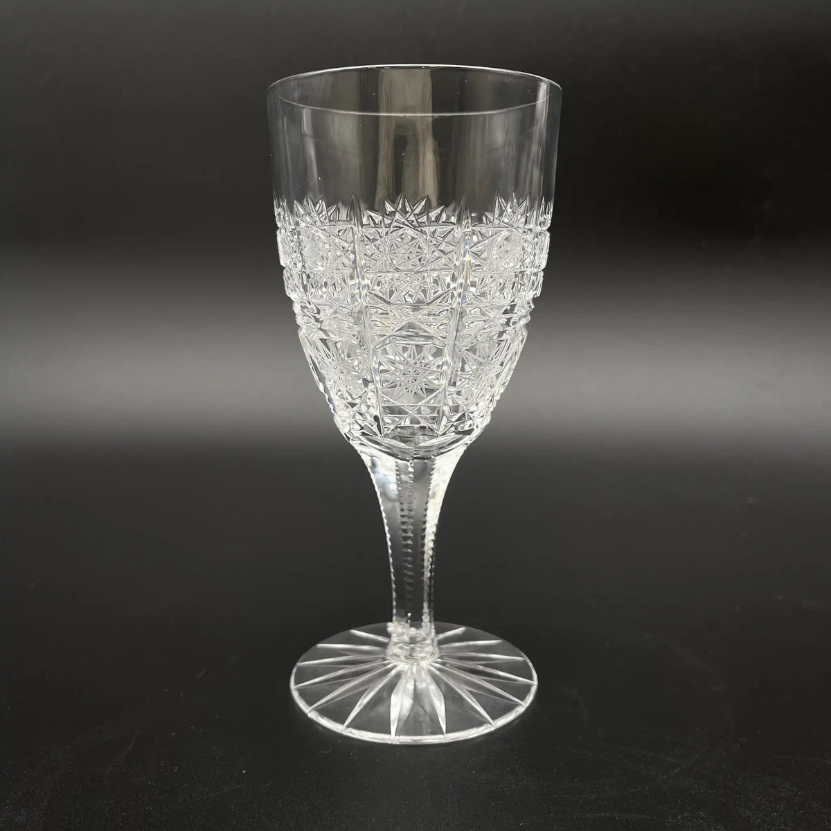 ラスカボヘミア（Laska Bohemiaglass） / ワイングラス(ボヘミアグラス) / 500PK / 20世紀後半 / クリスタルガラス / チェコ / ペアグラス,クリスタルガラス,チェコ製,高級食器,2客セット,切子グラス / [リユース]