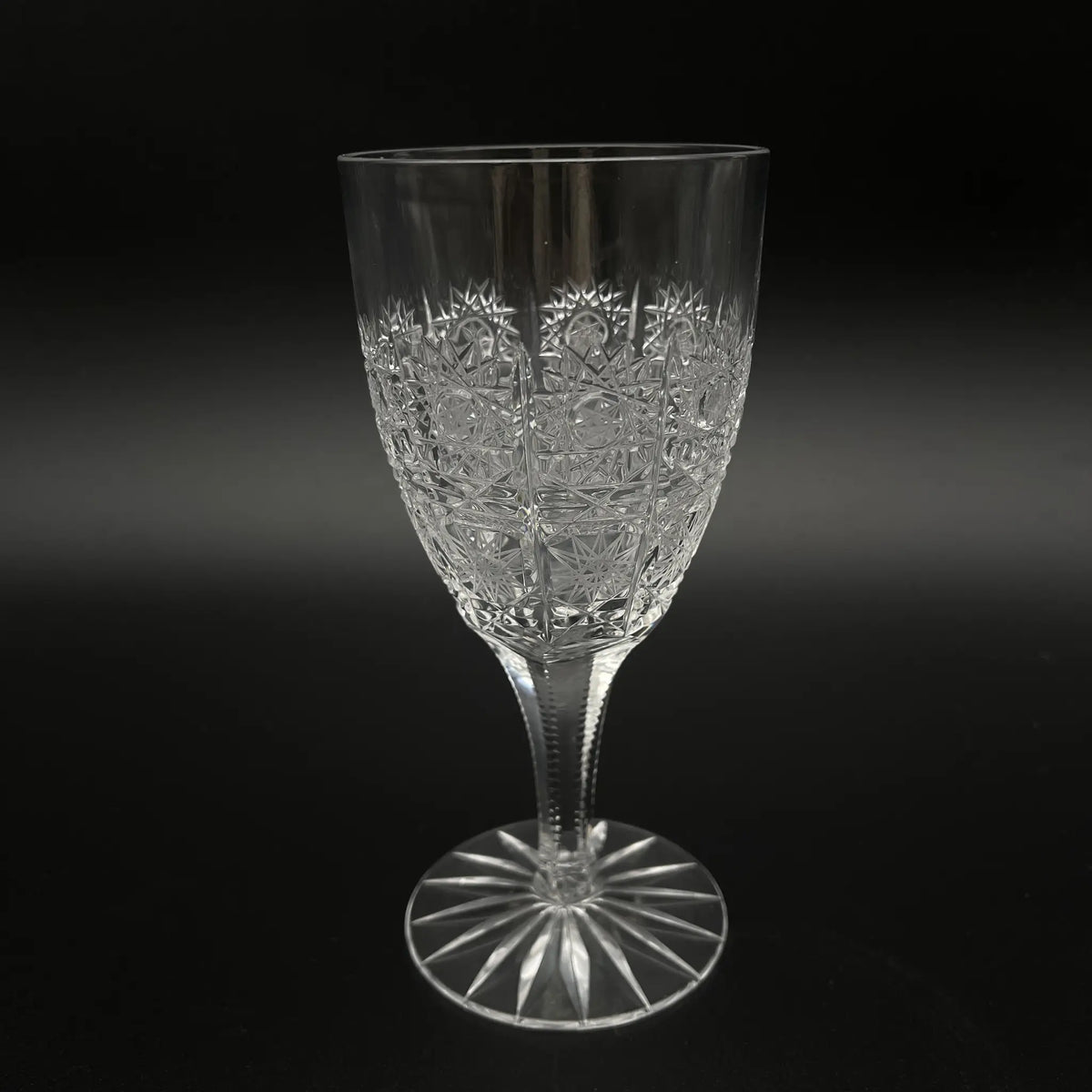 ラスカボヘミア（Laska Bohemiaglass） / ワイングラス(ボヘミアグラス) / 500PK / 20世紀後半 / クリスタルガラス / チェコ / ペアグラス,クリスタルガラス,チェコ製,高級食器,2客セット,切子グラス / [リユース]