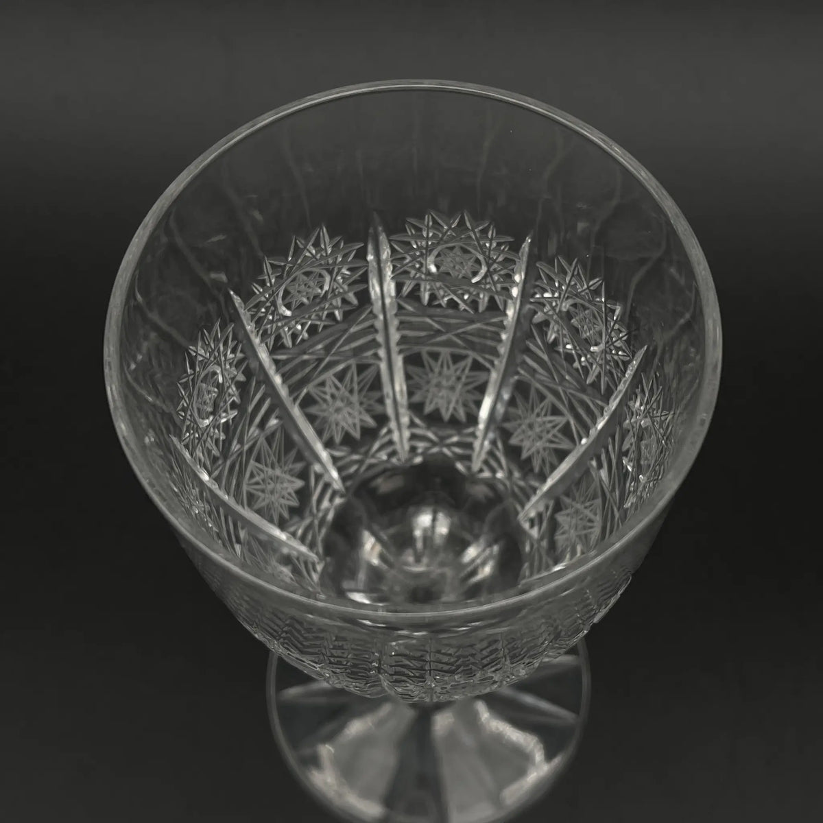 ラスカボヘミア（Laska Bohemiaglass） / ワイングラス(ボヘミアグラス) / 500PK / 20世紀後半 / クリスタルガラス / チェコ / ペアグラス,クリスタルガラス,チェコ製,高級食器,2客セット,切子グラス / [リユース]