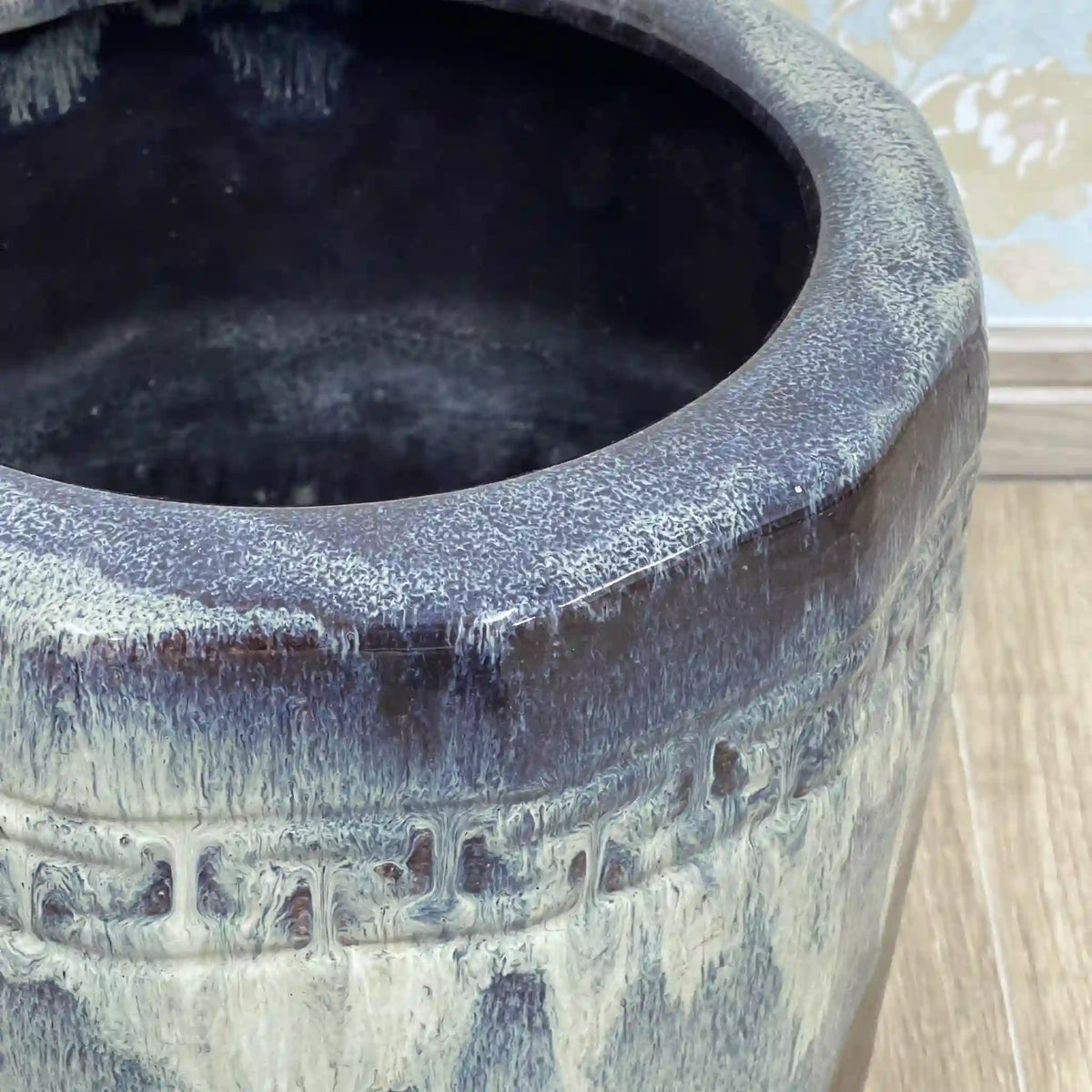 火鉢(鉢カバー) / 1950s / 陶器 / 日本 / 昭和レトロ,陶器鉢,プランターカバー,古民具,古道具 / [ビンテージ]