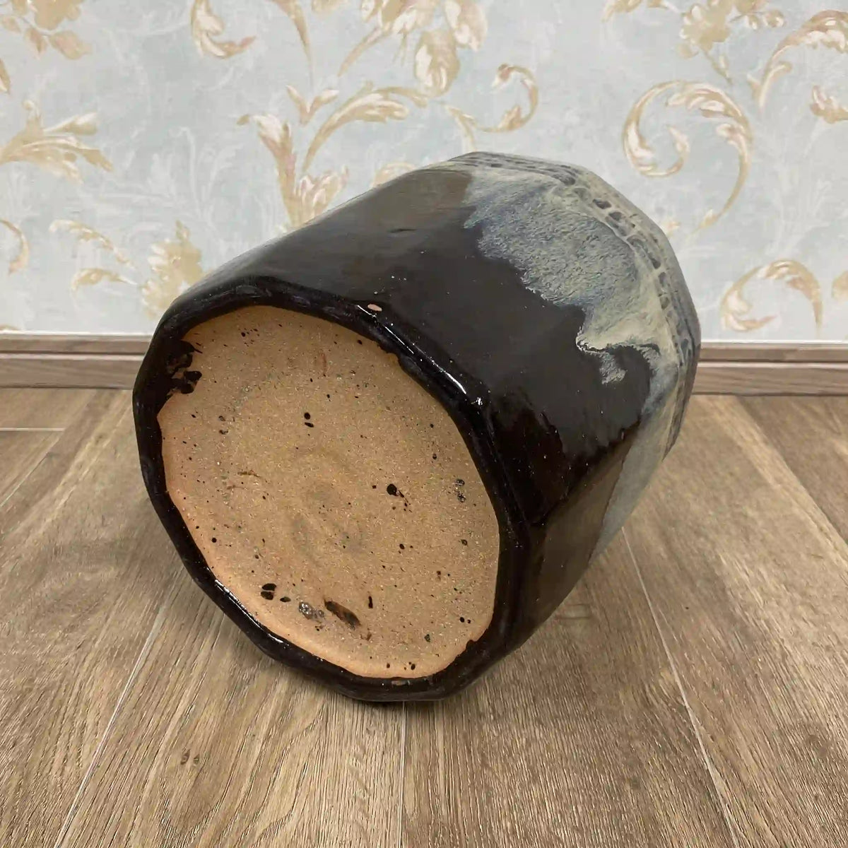 火鉢(鉢カバー) / 1950s / 陶器 / 日本 / 昭和レトロ,陶器鉢,プランターカバー,古民具,古道具 / [ビンテージ]